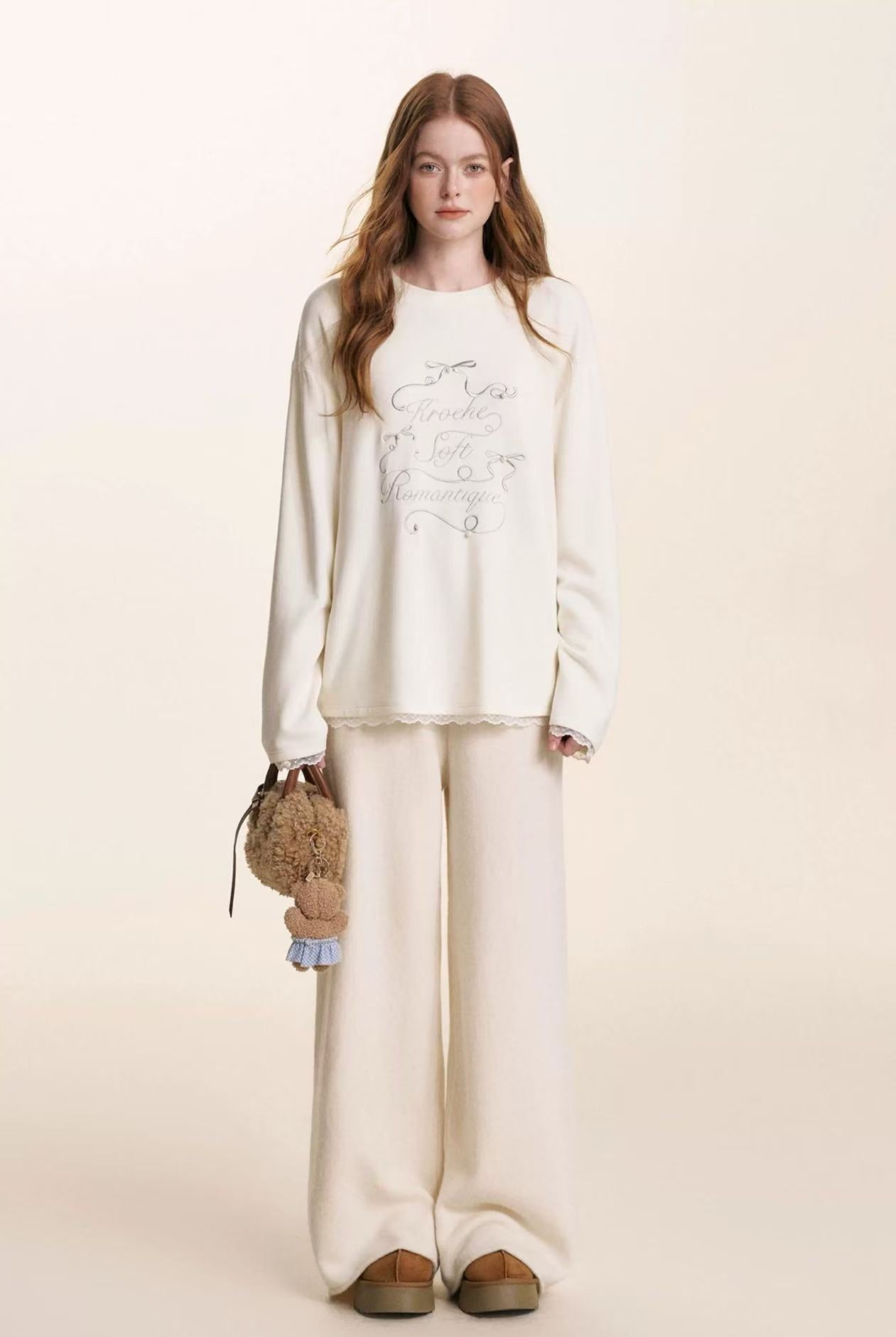 Kroche Lace long sleeved T-shirt