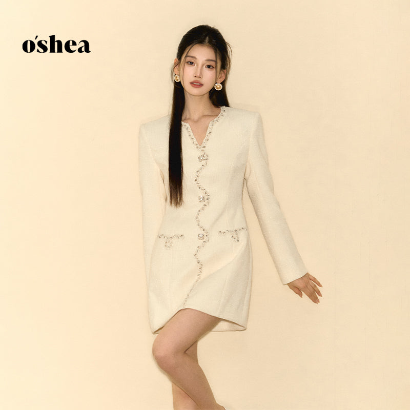 OShea Wool waist cinching dress