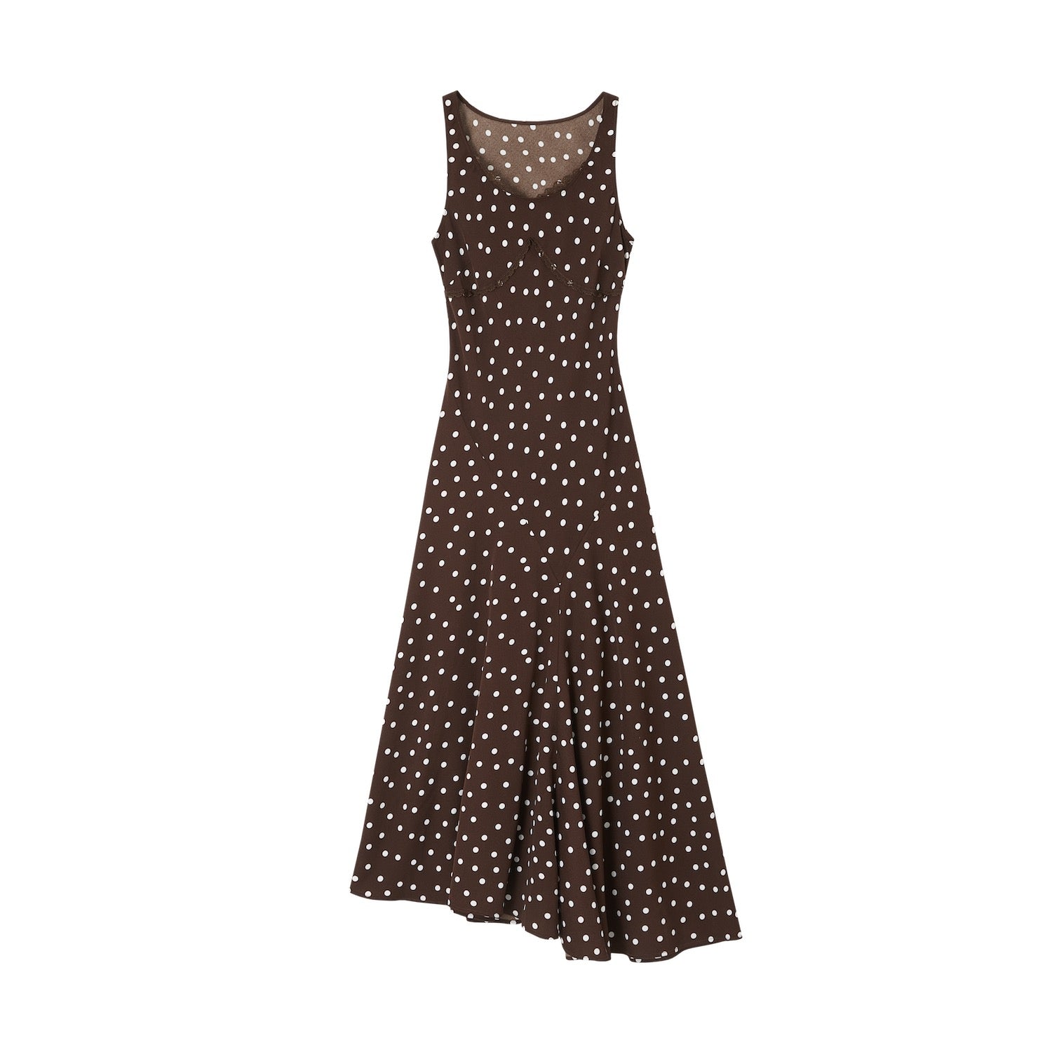 SOMESOWE S2609075 Lace polka dot dress