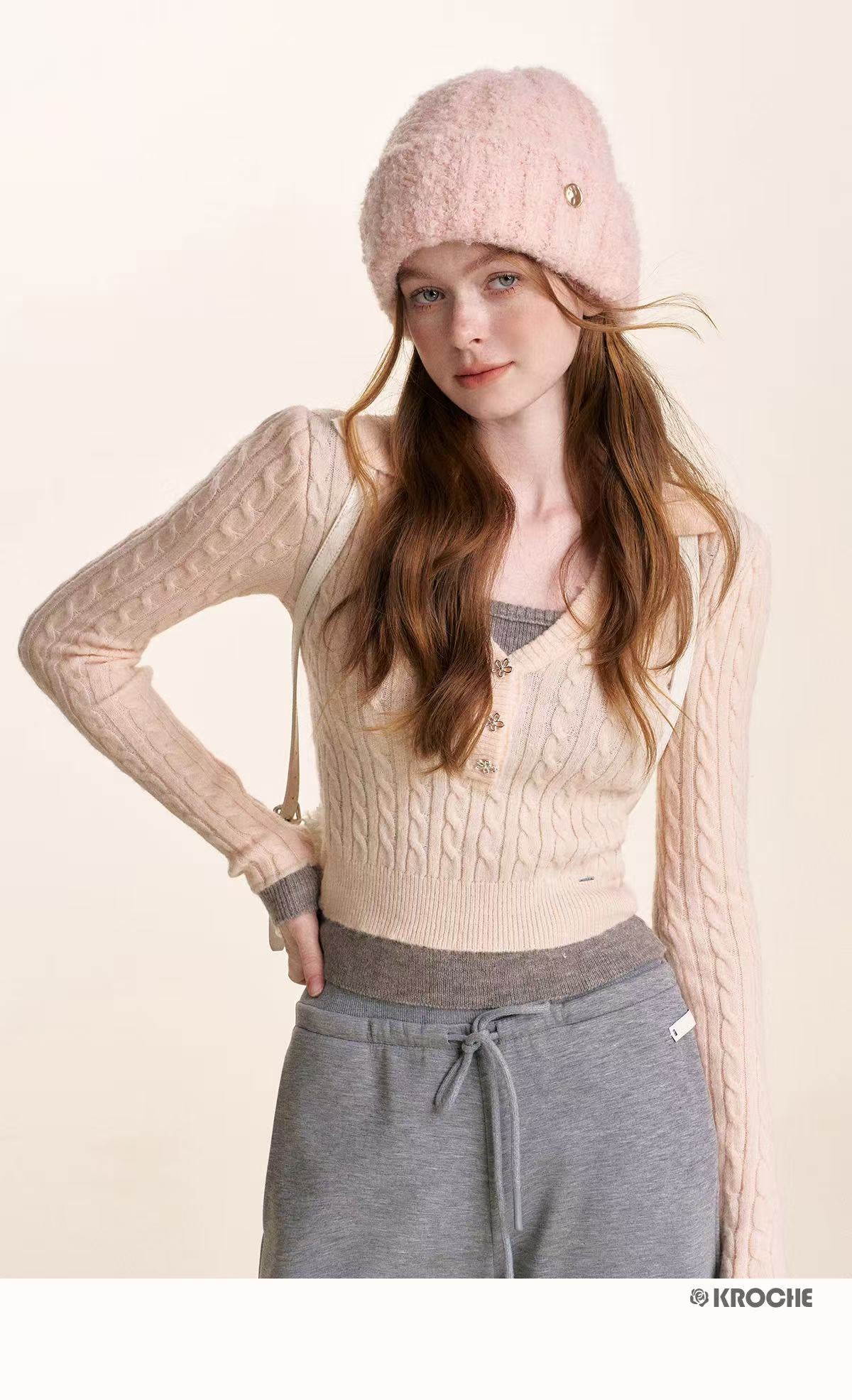 Kroche Fake two knitted base shirts