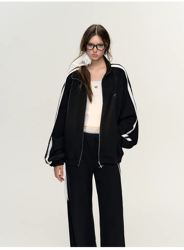 Lafreedom SALE Star Lace Hoodie Set(black)