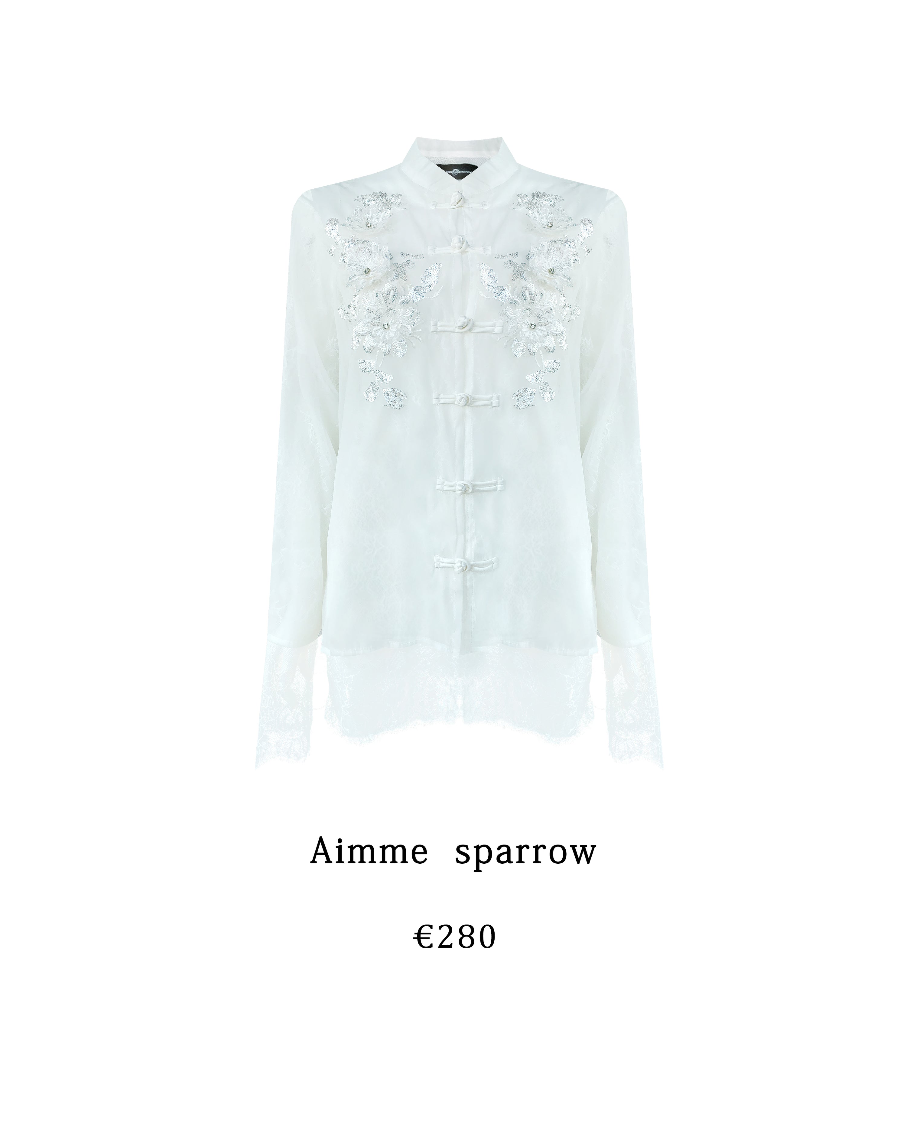Aimme Sparrow 8909 Neo-Chinese knot button coat+Matching item