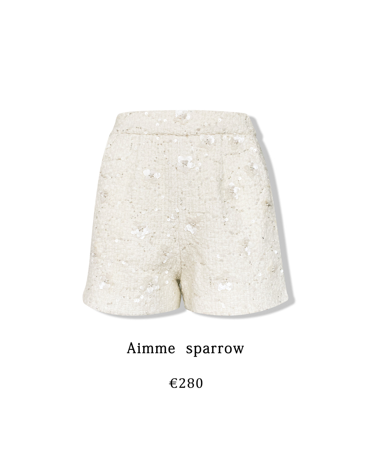 Aimme Sparrow 8901/8743 Wool sequin coat+shorts