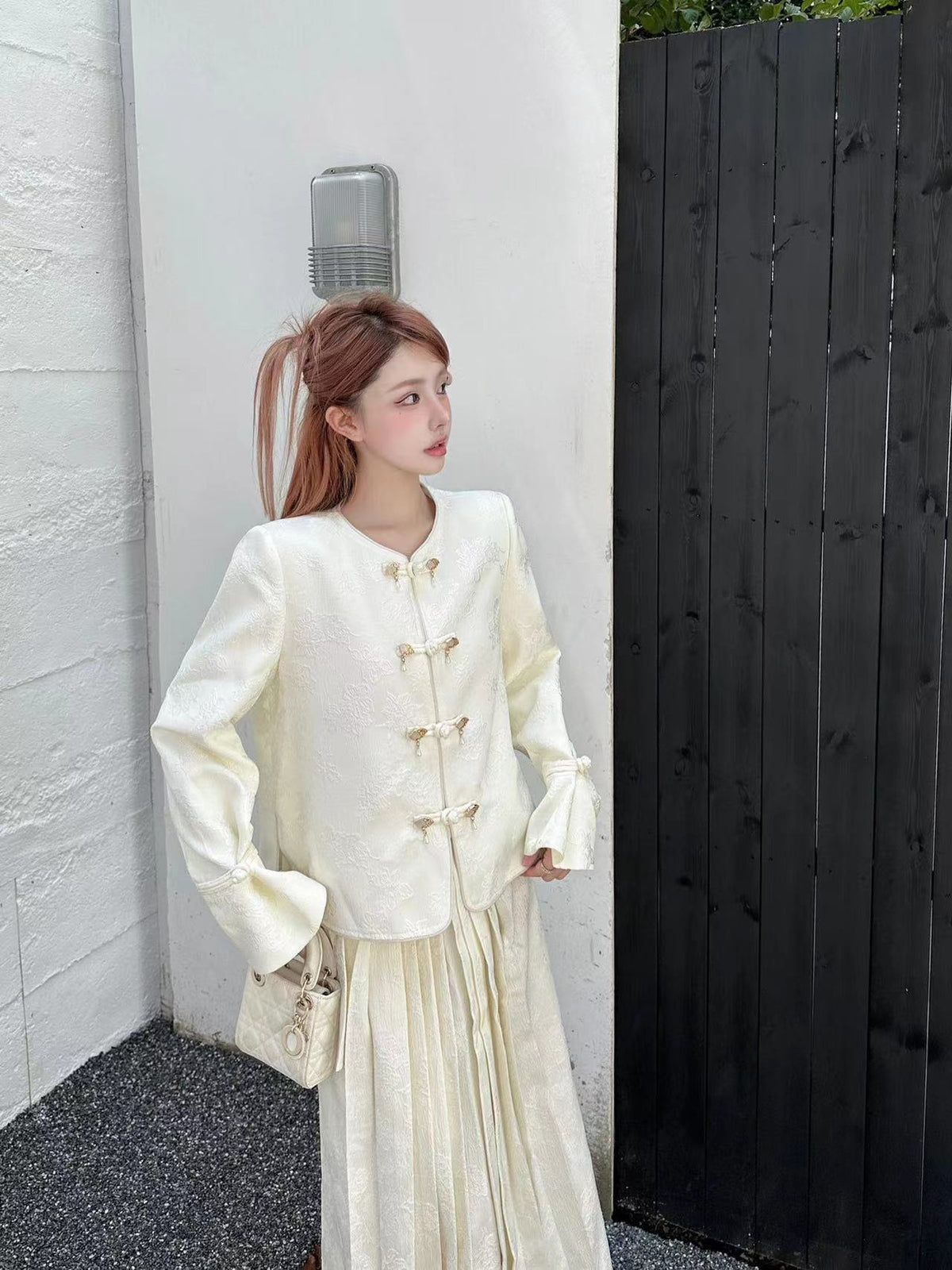 Aimme Sparrow 8790/8811 Neo-Chinese fan button top+Mian skirt