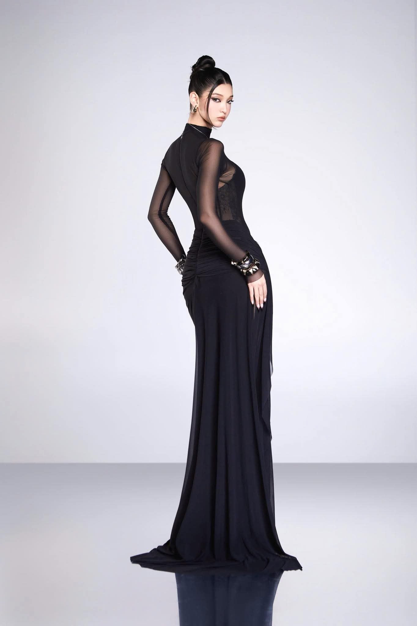 Bandage Dress Corset slit fishtail dress