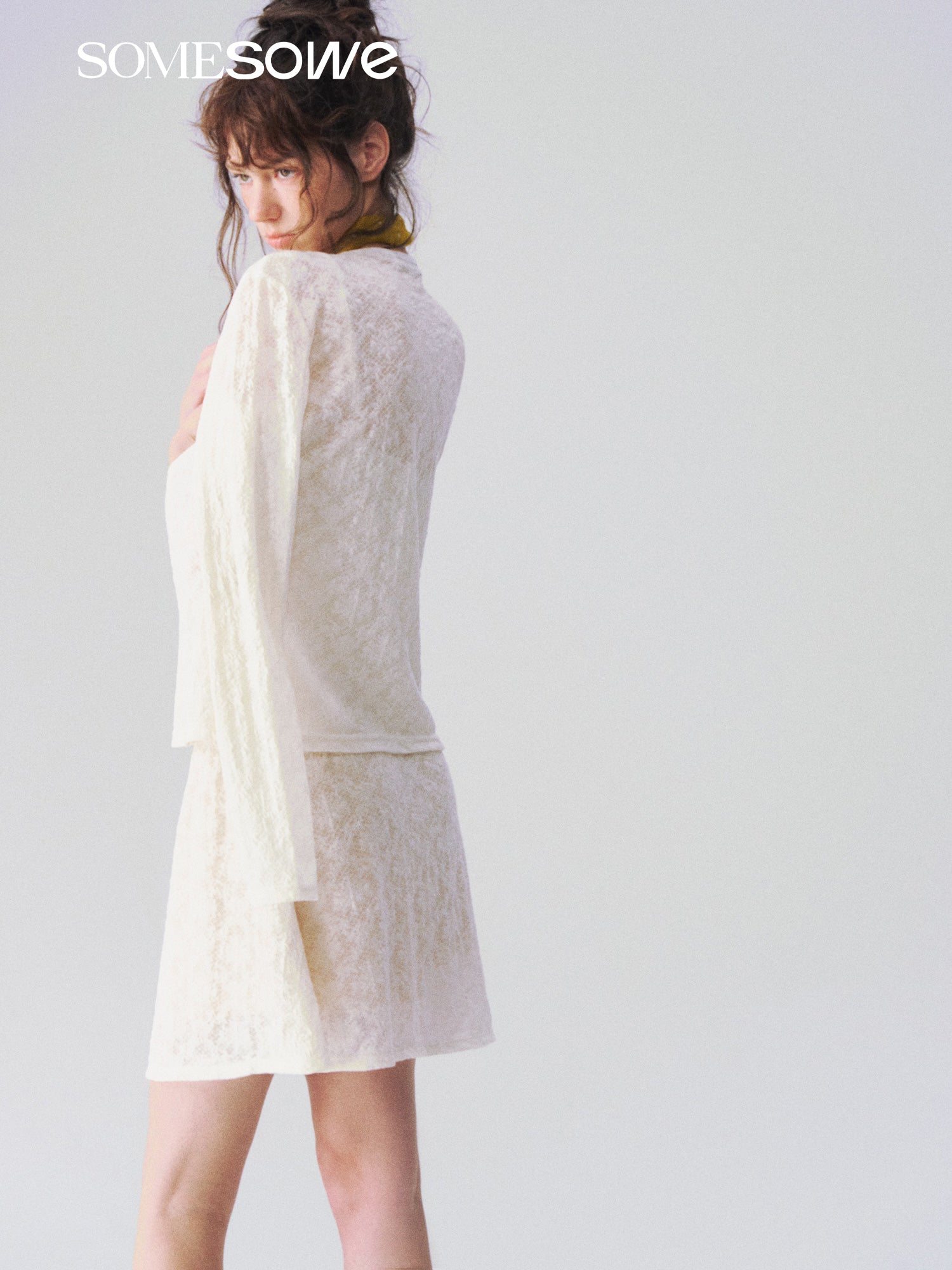 SOMESOWE S2609107 Jacquard texture camisole dress