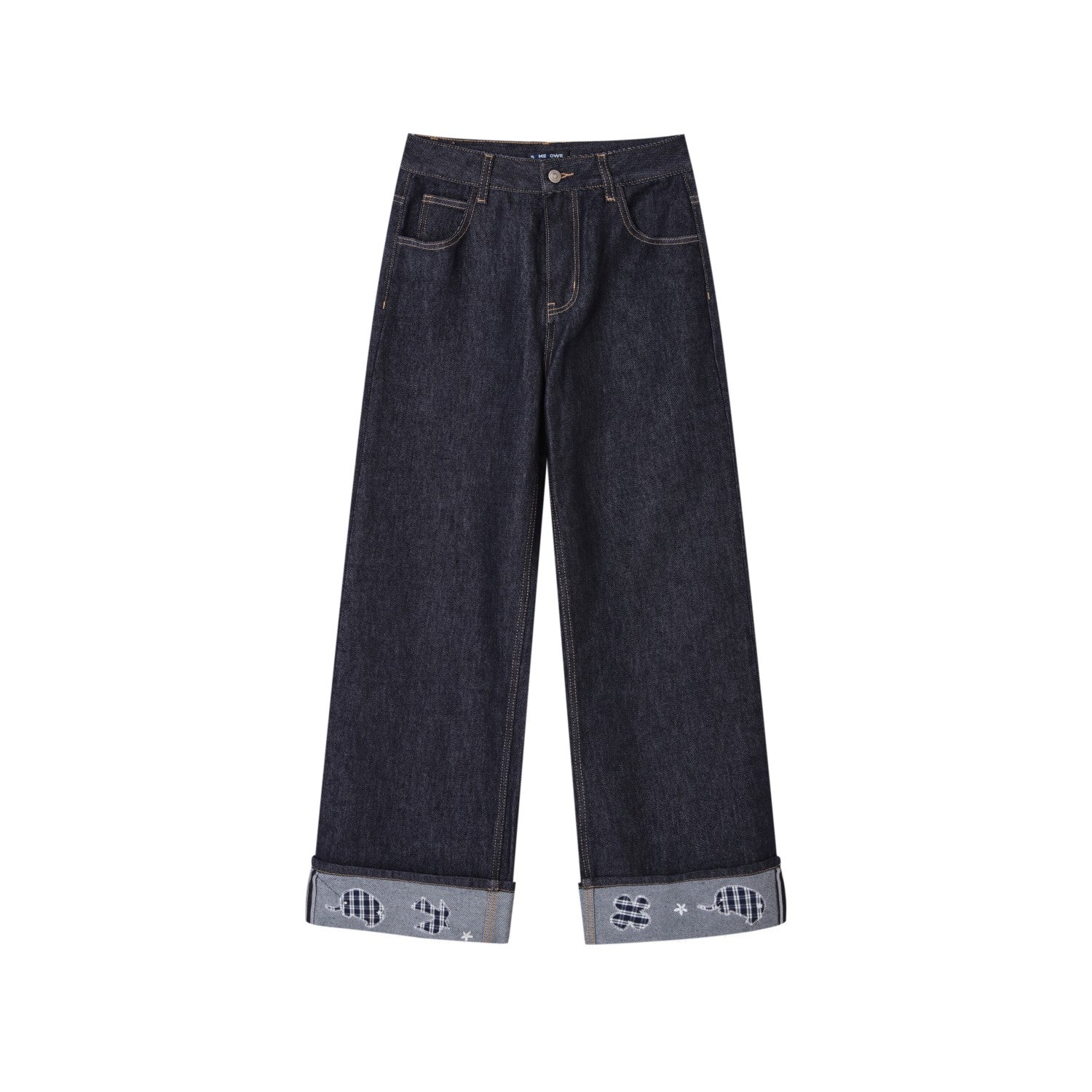 SOMESOWE S2508198&S2508199 Childlike embroidered original color denim jacket + jeans