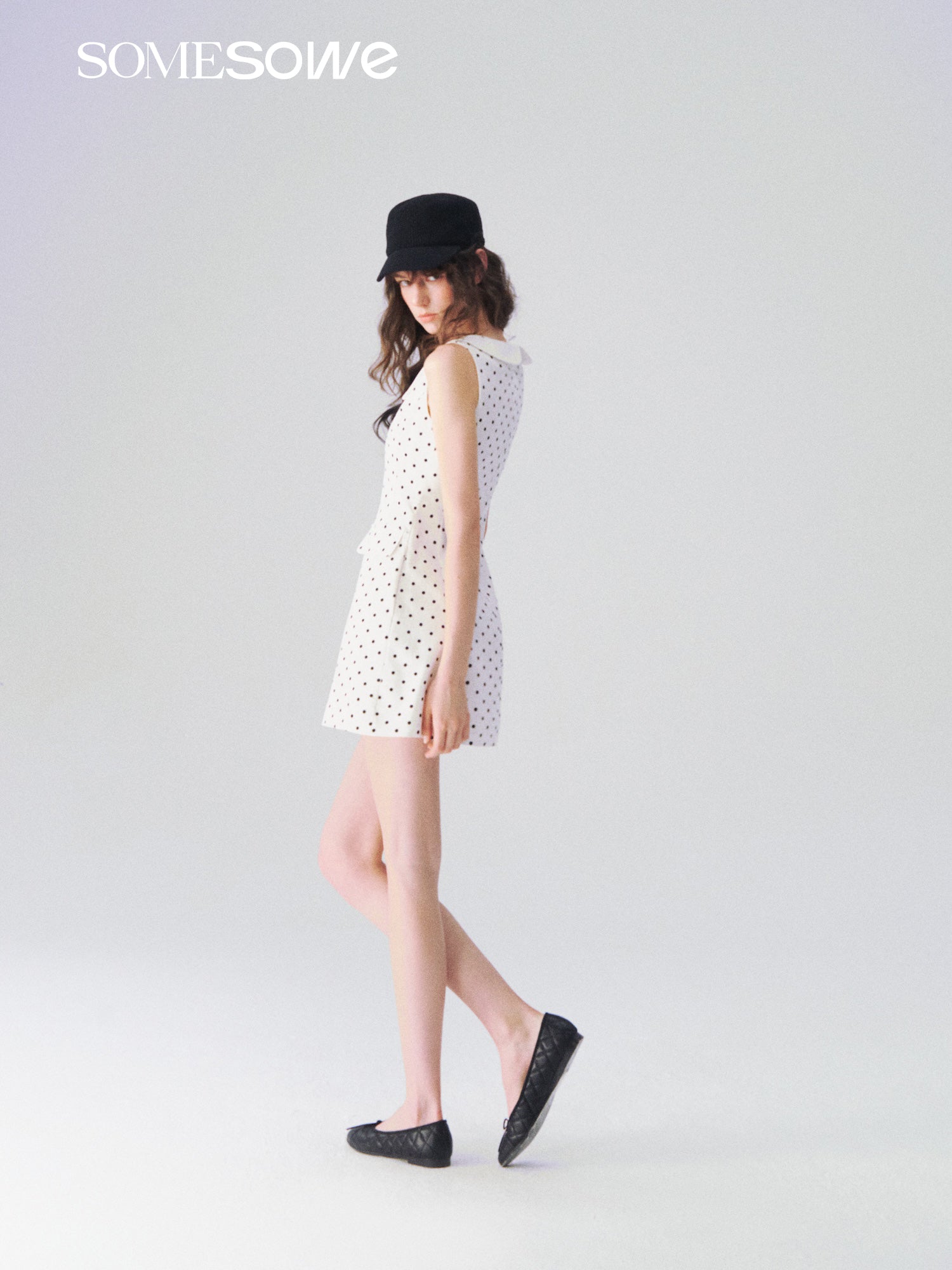 SOMESOWE S2609088 Cruella polka dot princess dress