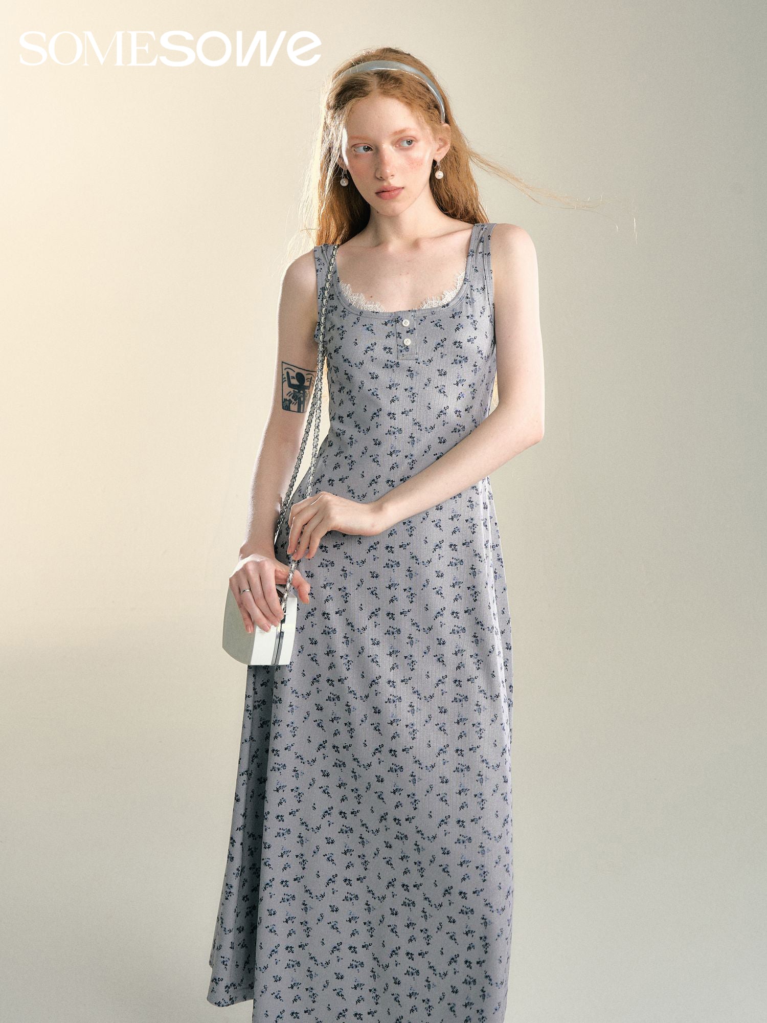 SOMESOWE S2407086 Holiday style vest dress