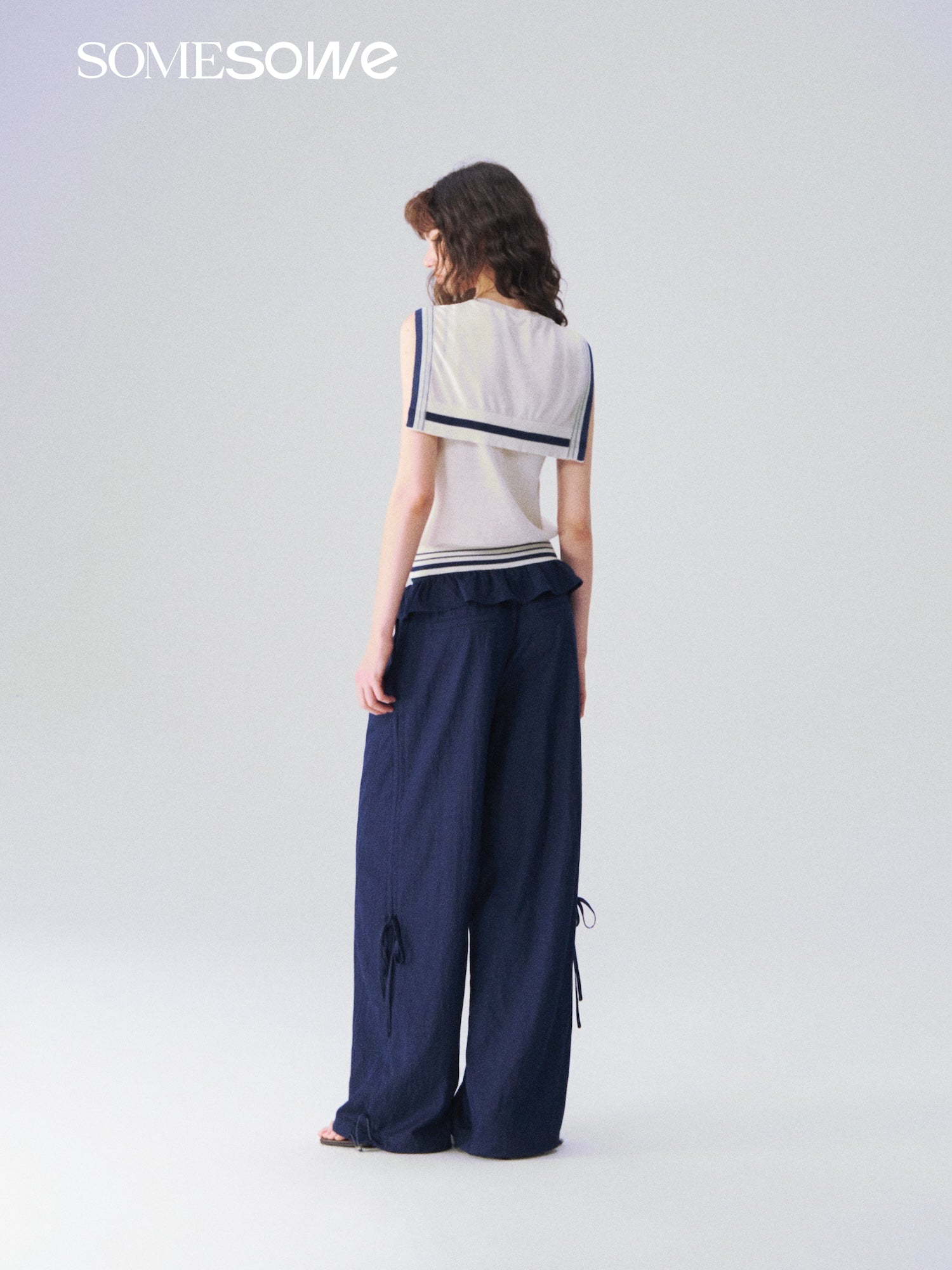 SOMESOWE S2609098 Flower bud casual pants