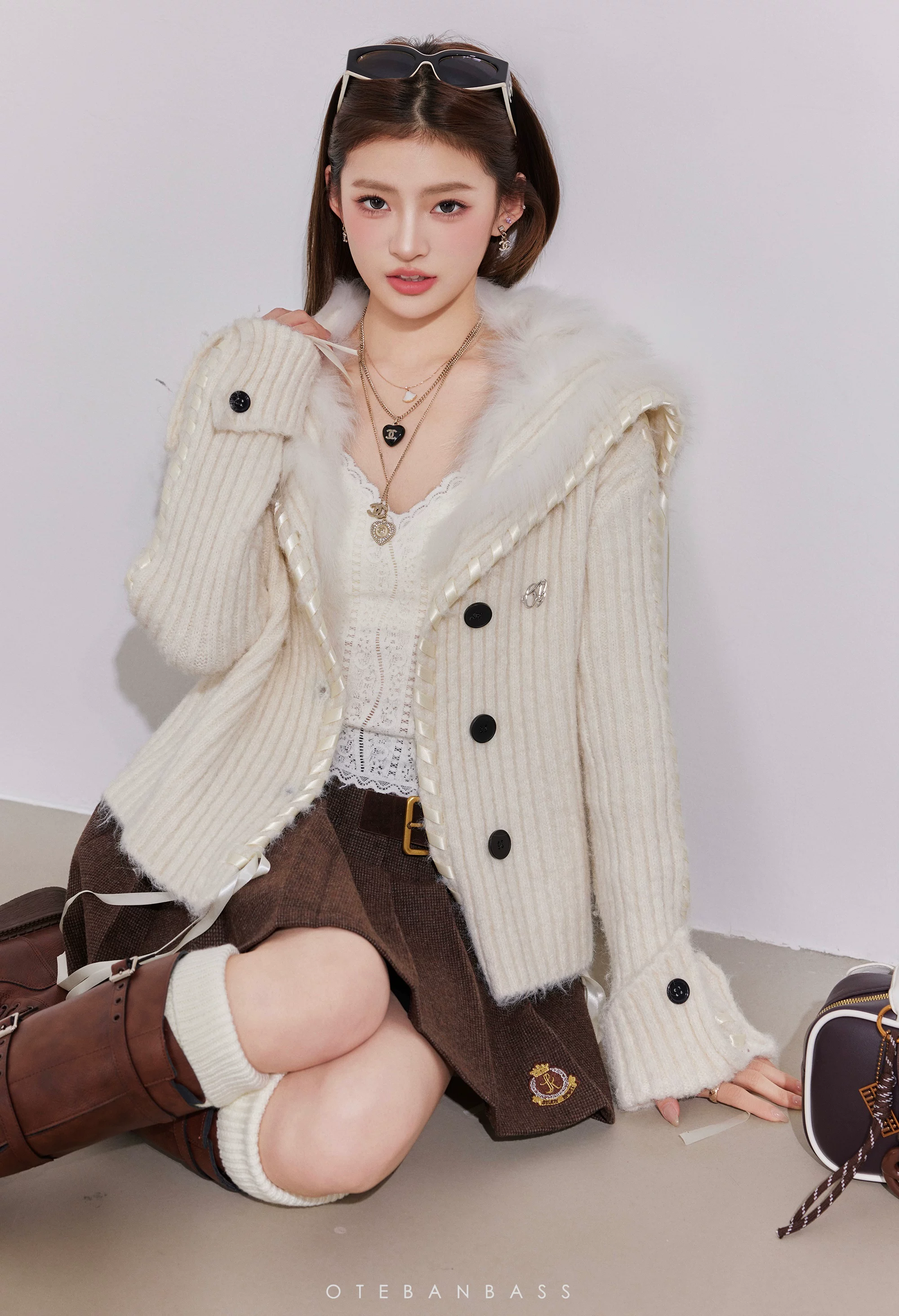 OTEBANBASS Reversible Light Brown Coat (2color)