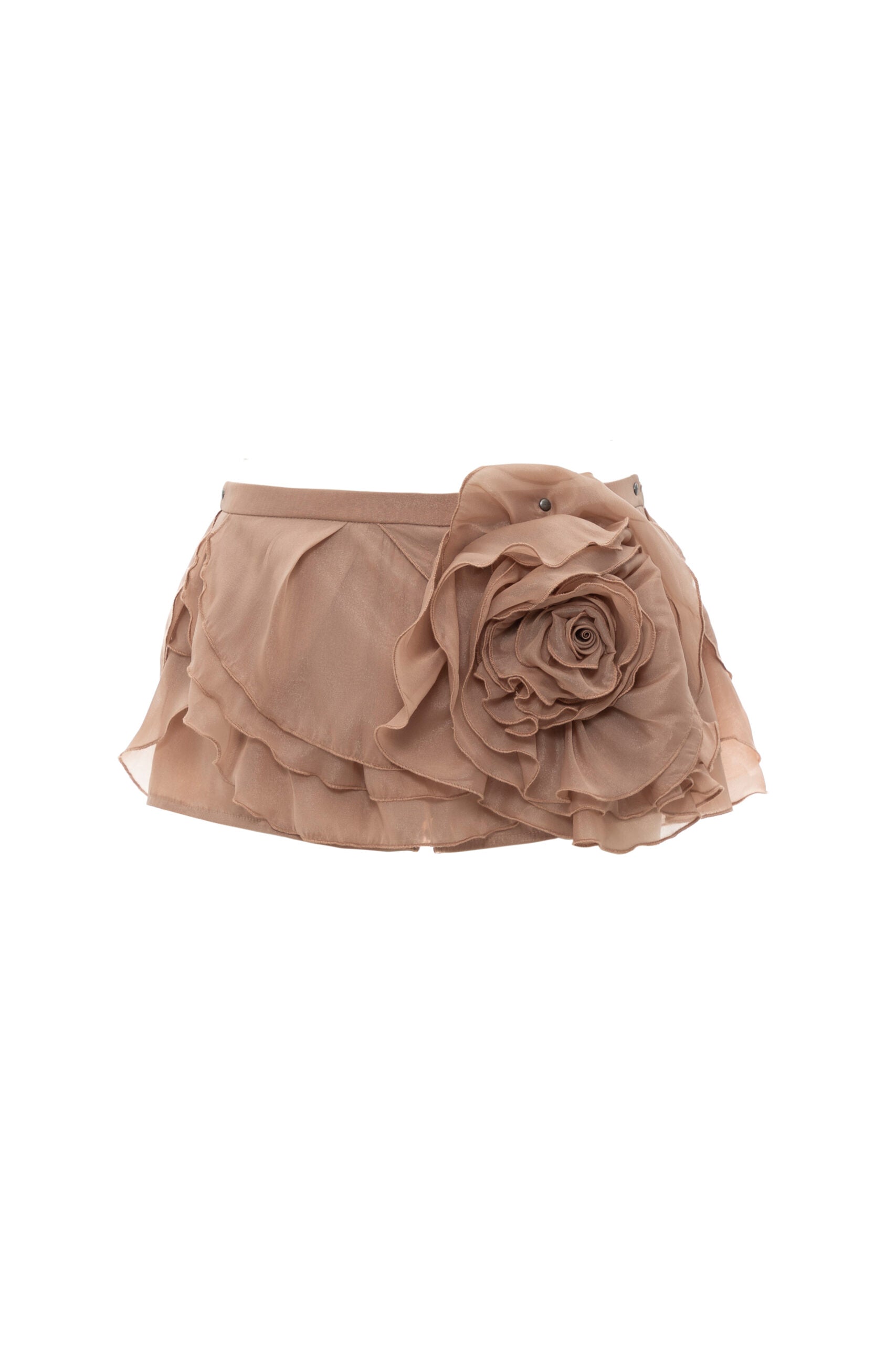DATT MIMOSA MINI SKIRT -brown