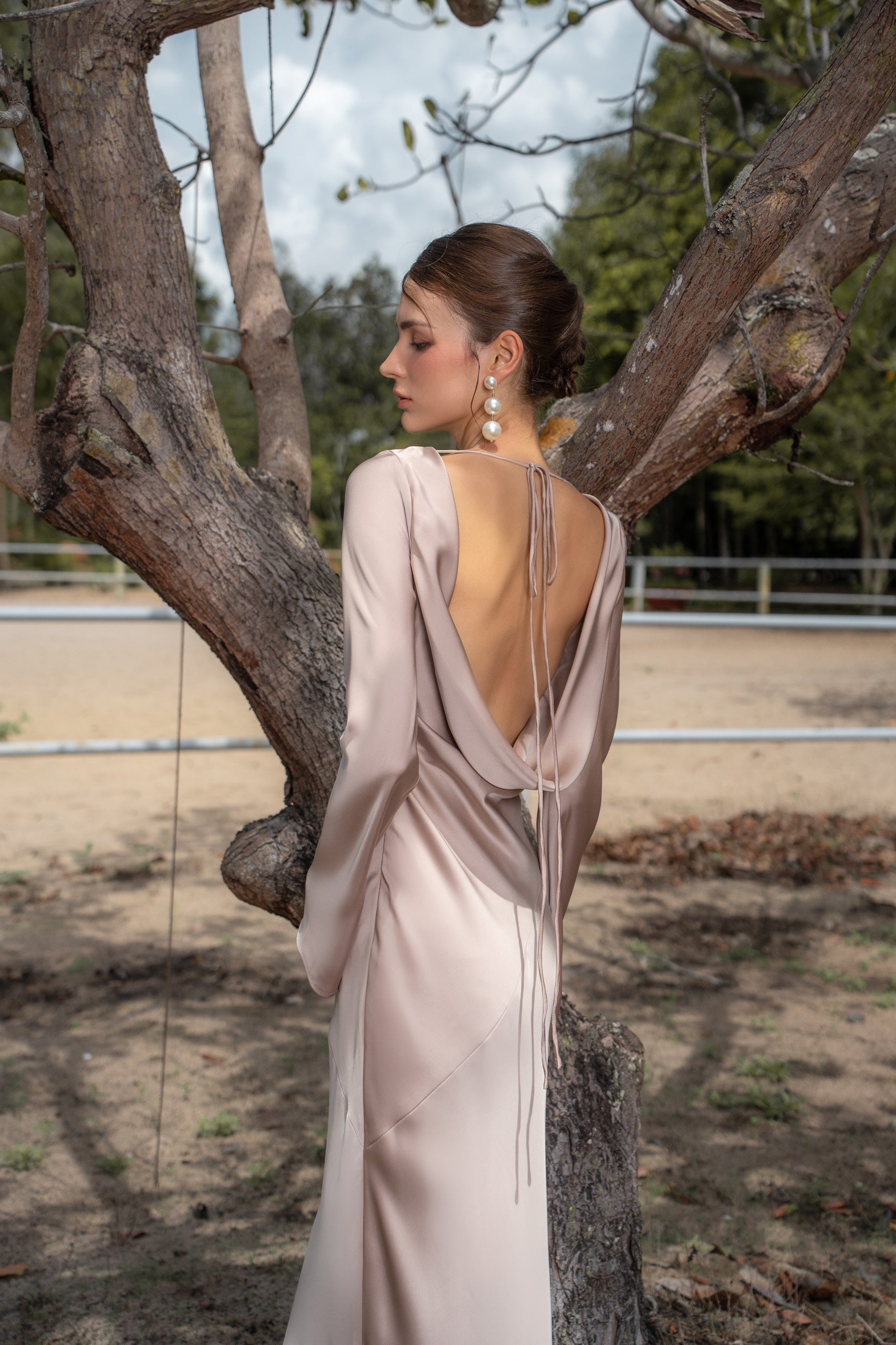 KISSERINE LILY SILK DRESS(4color)