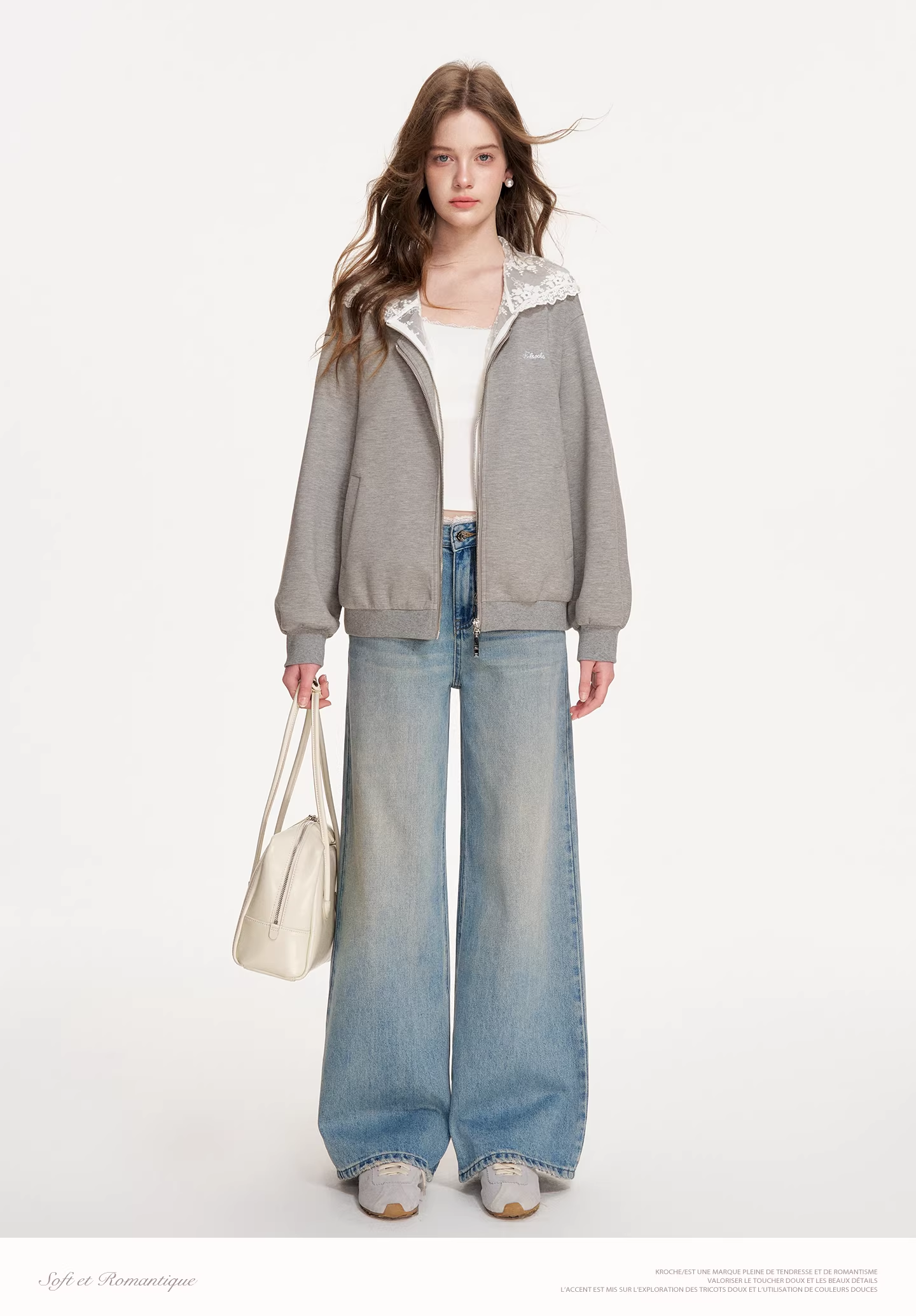 Kroche KVA7009 Zipper sweatshirt jacket