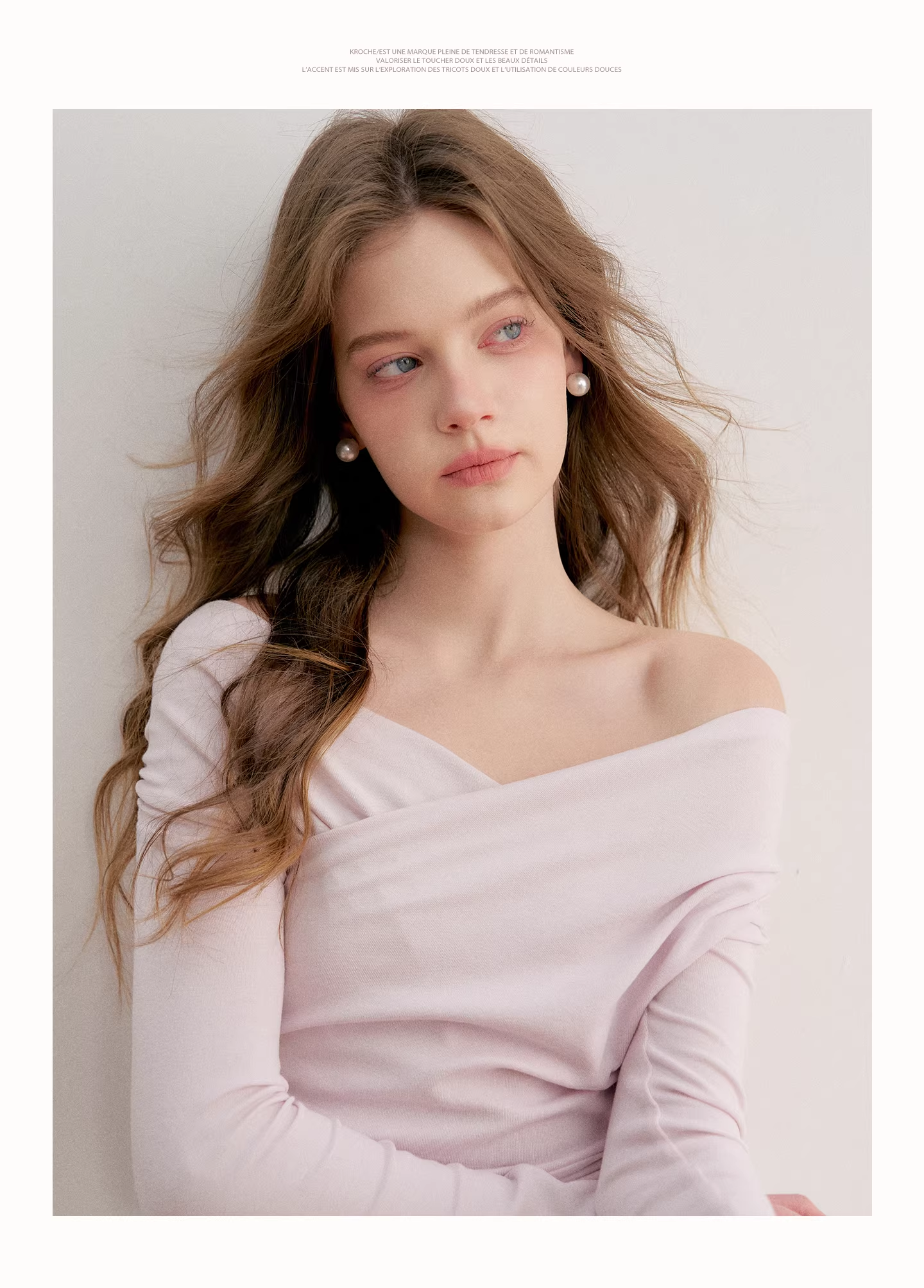 Kroche KE8047 Cross neck off shoulder top