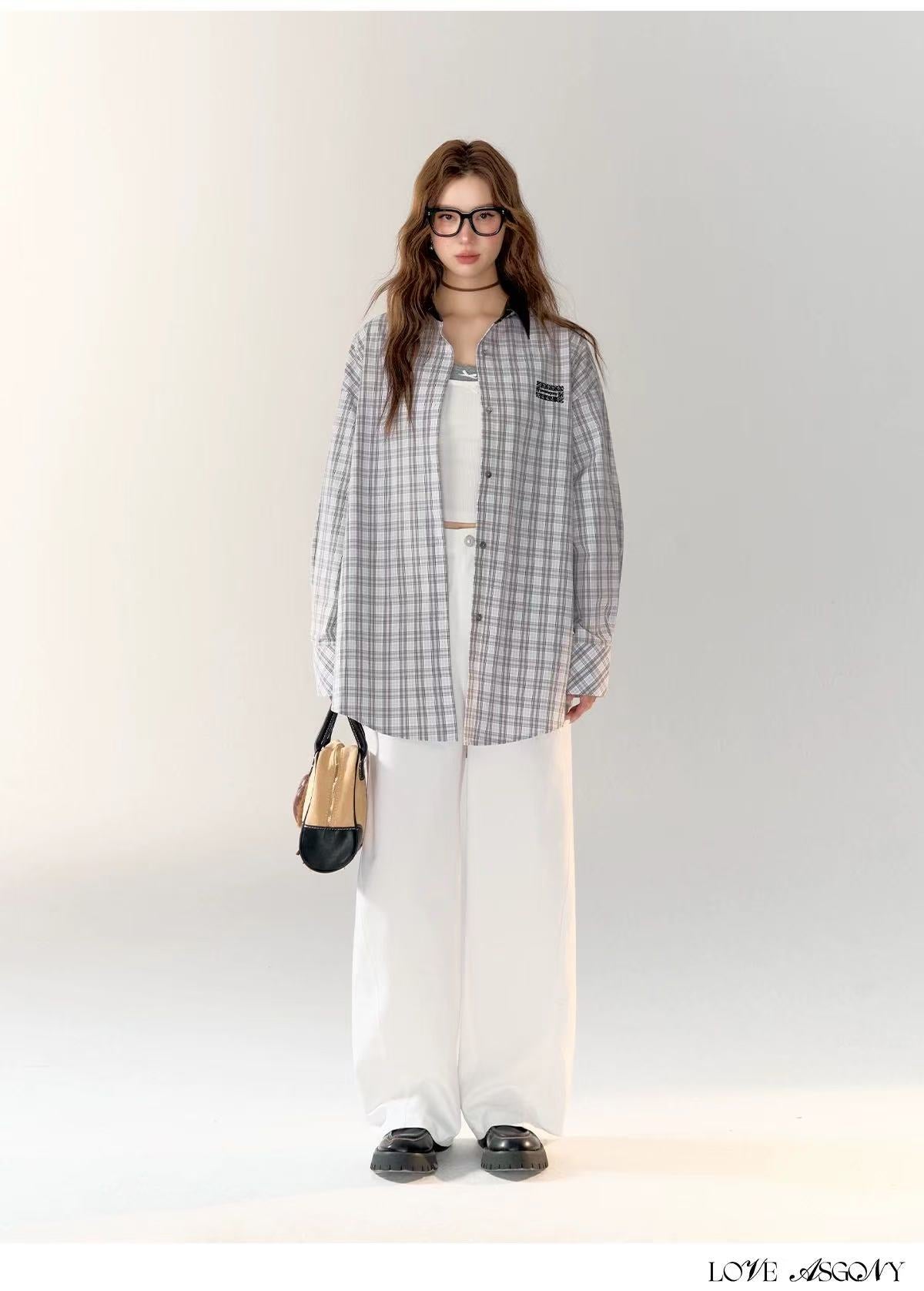 AsGony ASG24760 Casual loose pants (2color)