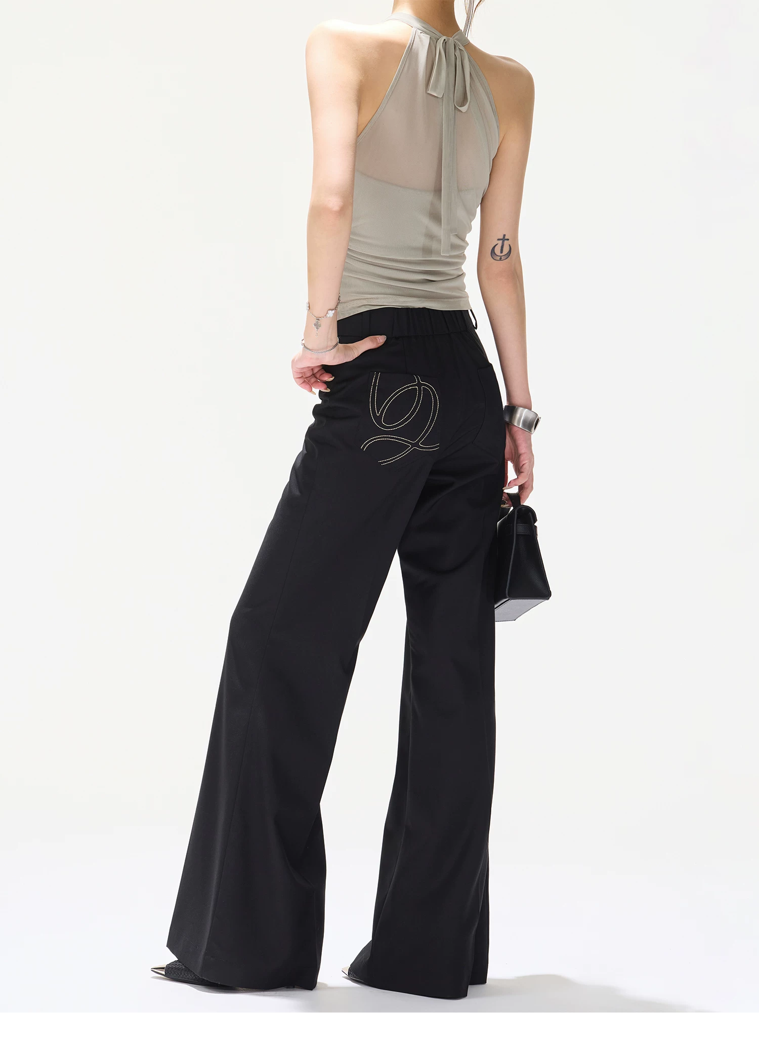 CYNR High Waist Bootcut Pants