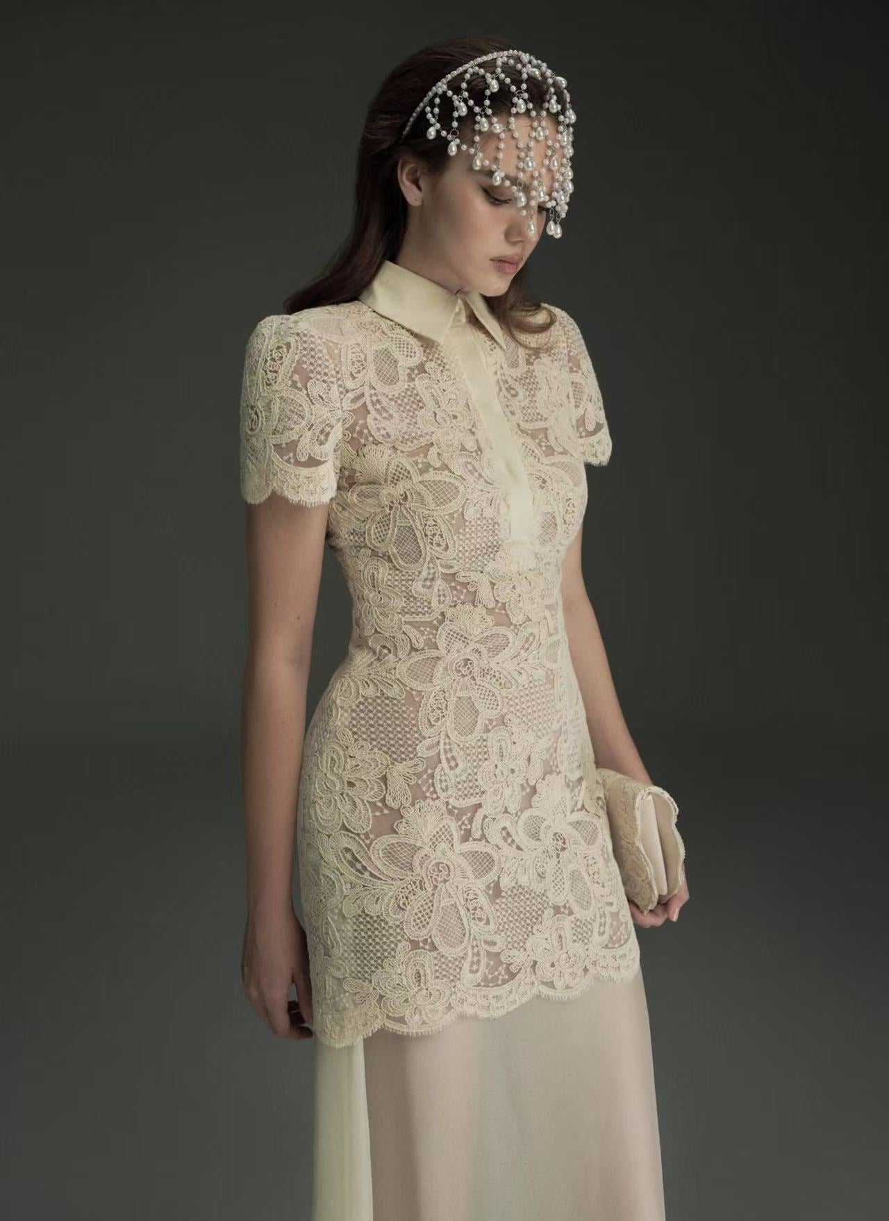 Oia Lacey Set Dress