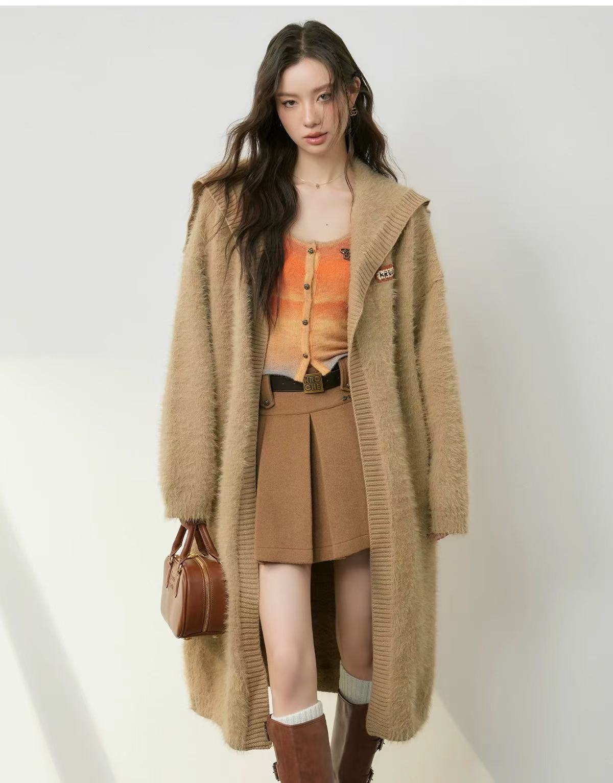 Kroche Sale Gradient Knitted Bottom Top (2color)