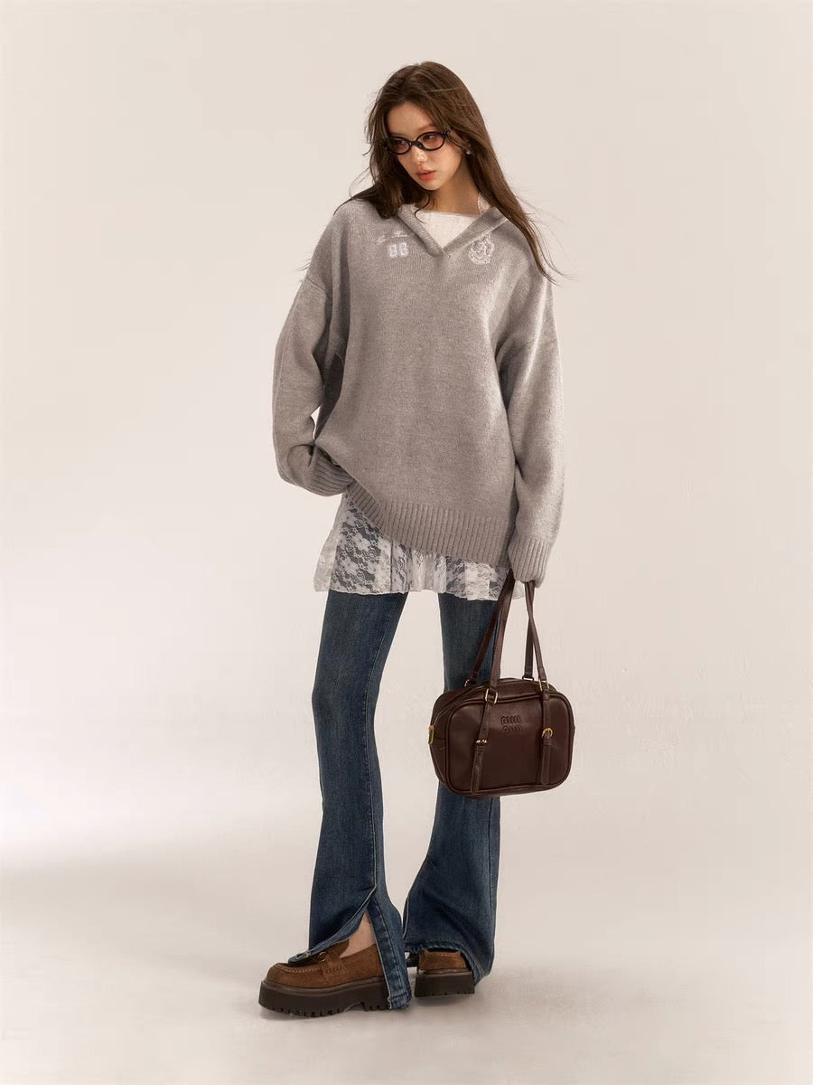 AsGony Sale ASG31009 Model Flared Jeans