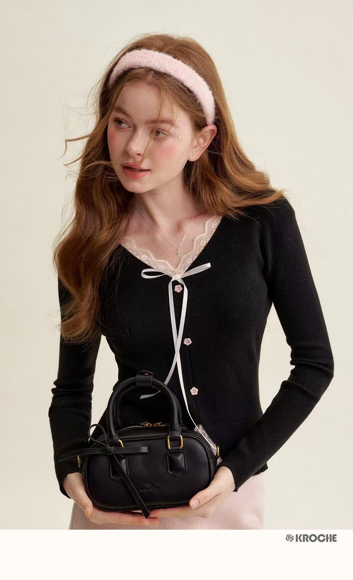 Kroche Bow lace cardigan