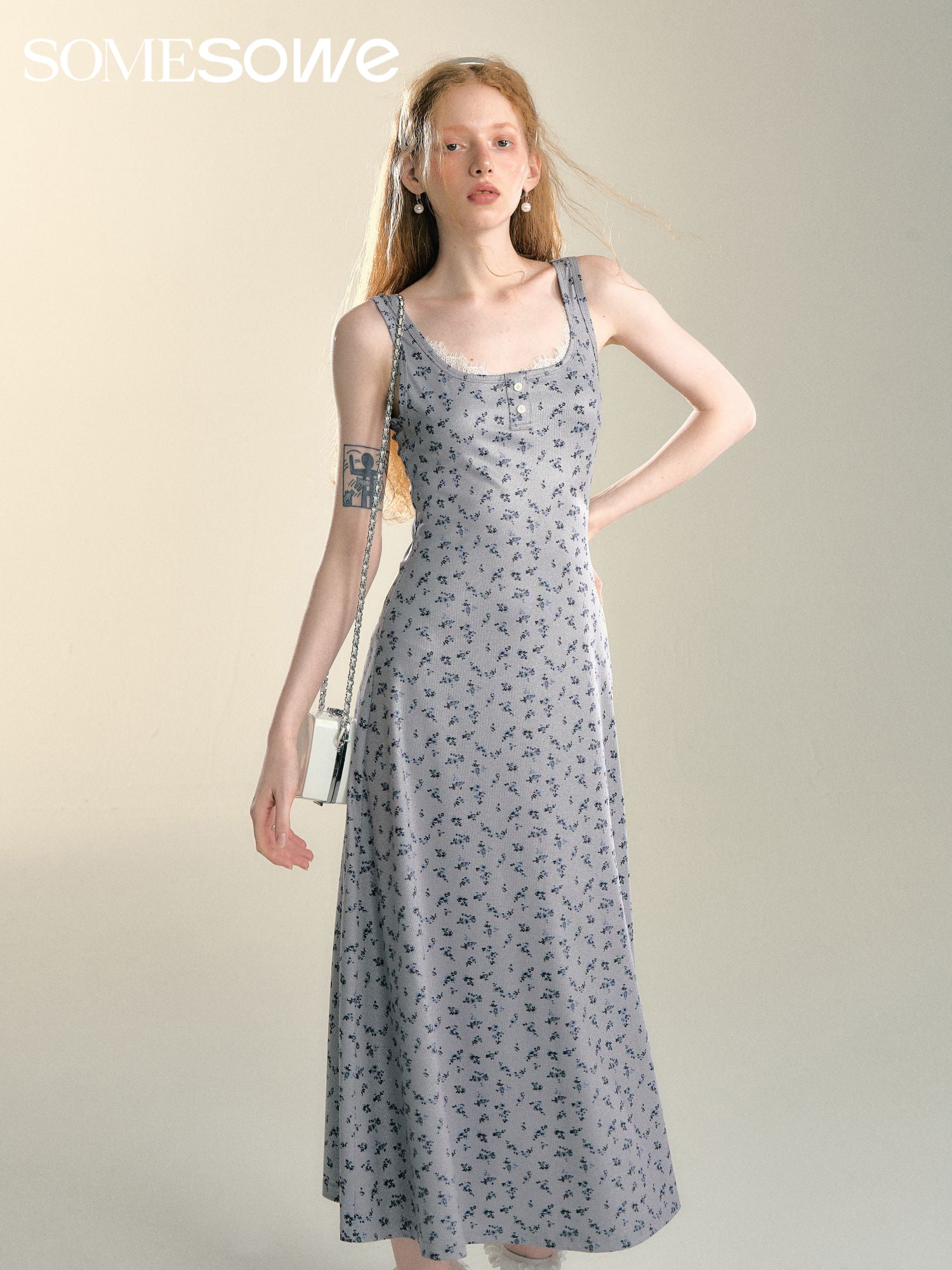 SOMESOWE S2407086 Holiday style vest dress