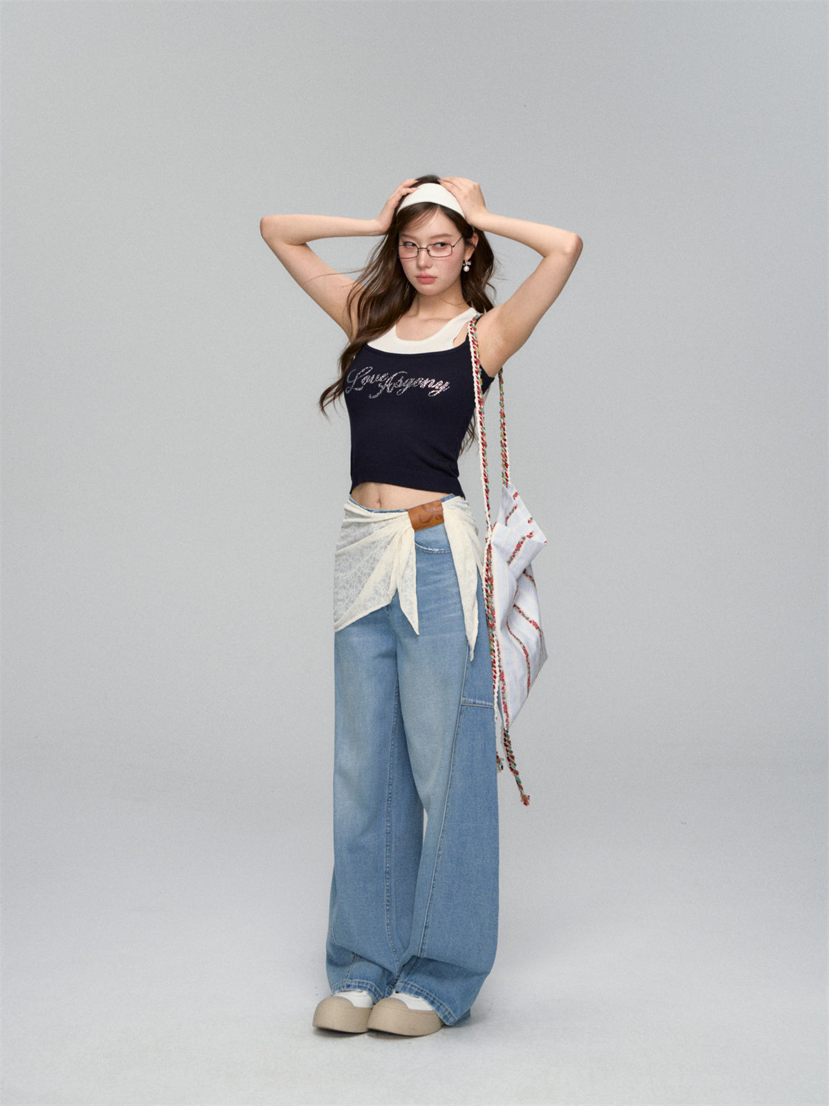 AsGony ASG25127 Removable accessory jeans