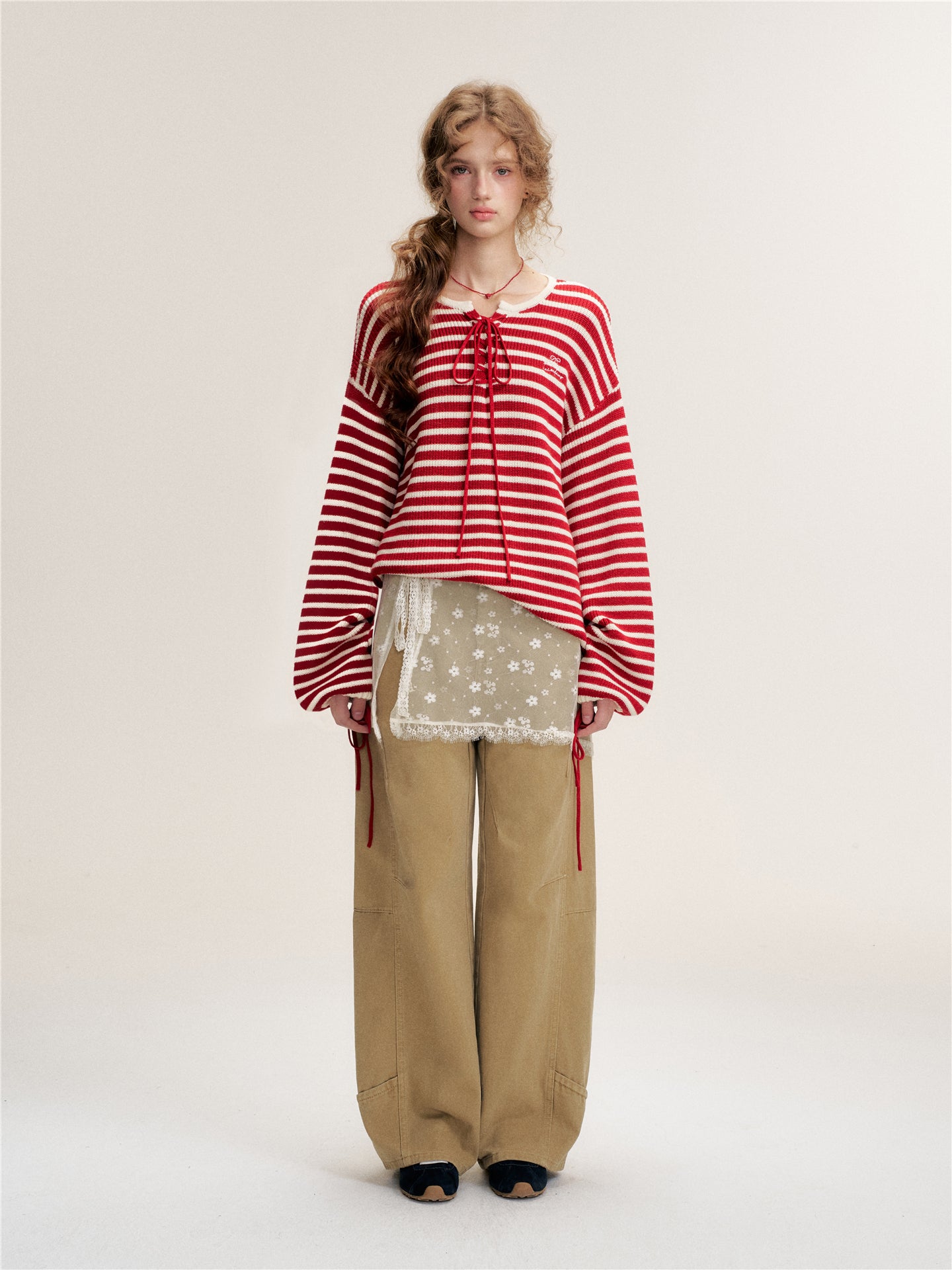 16DEWS 16D25472 Strap design pullover knitted top