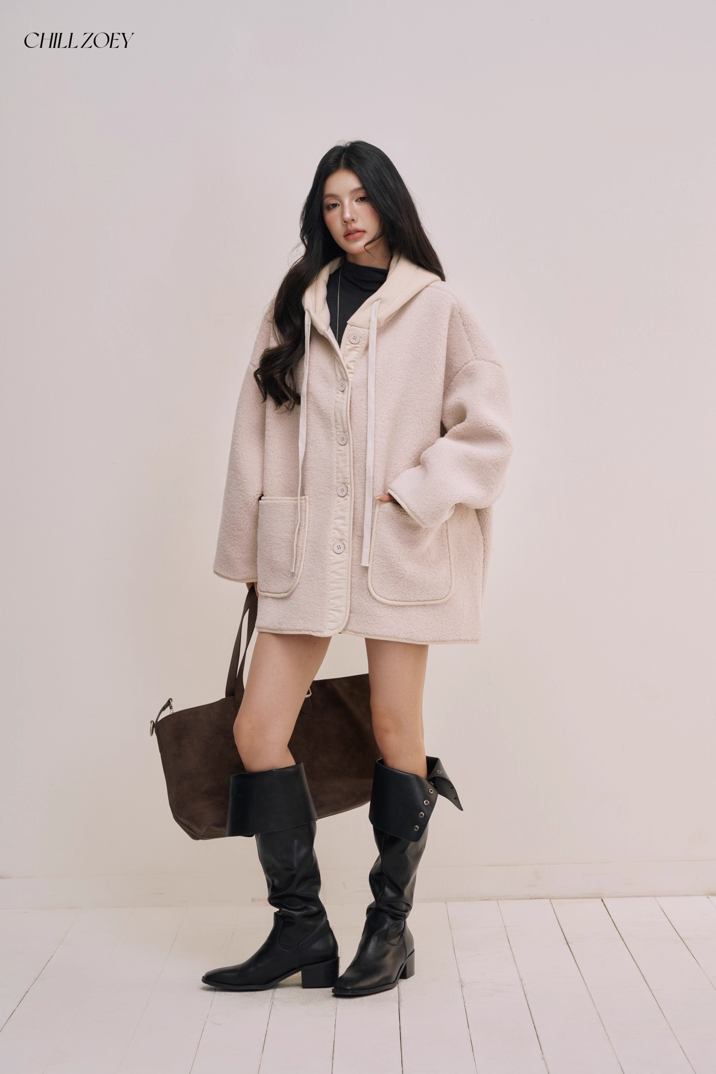 Chill Zoey M690323 Hoodie Coat
