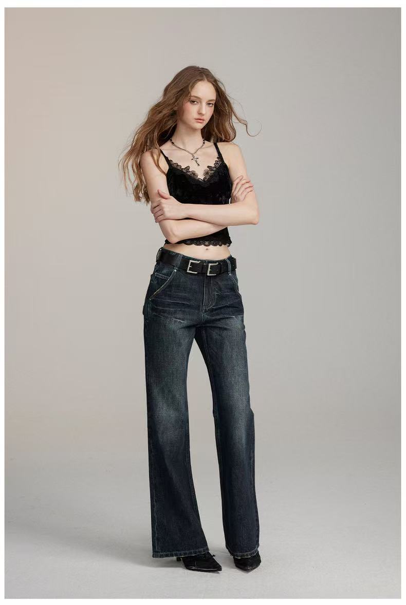 VIA PITTI V24DP280 Loose straight leg jeans(2color)
