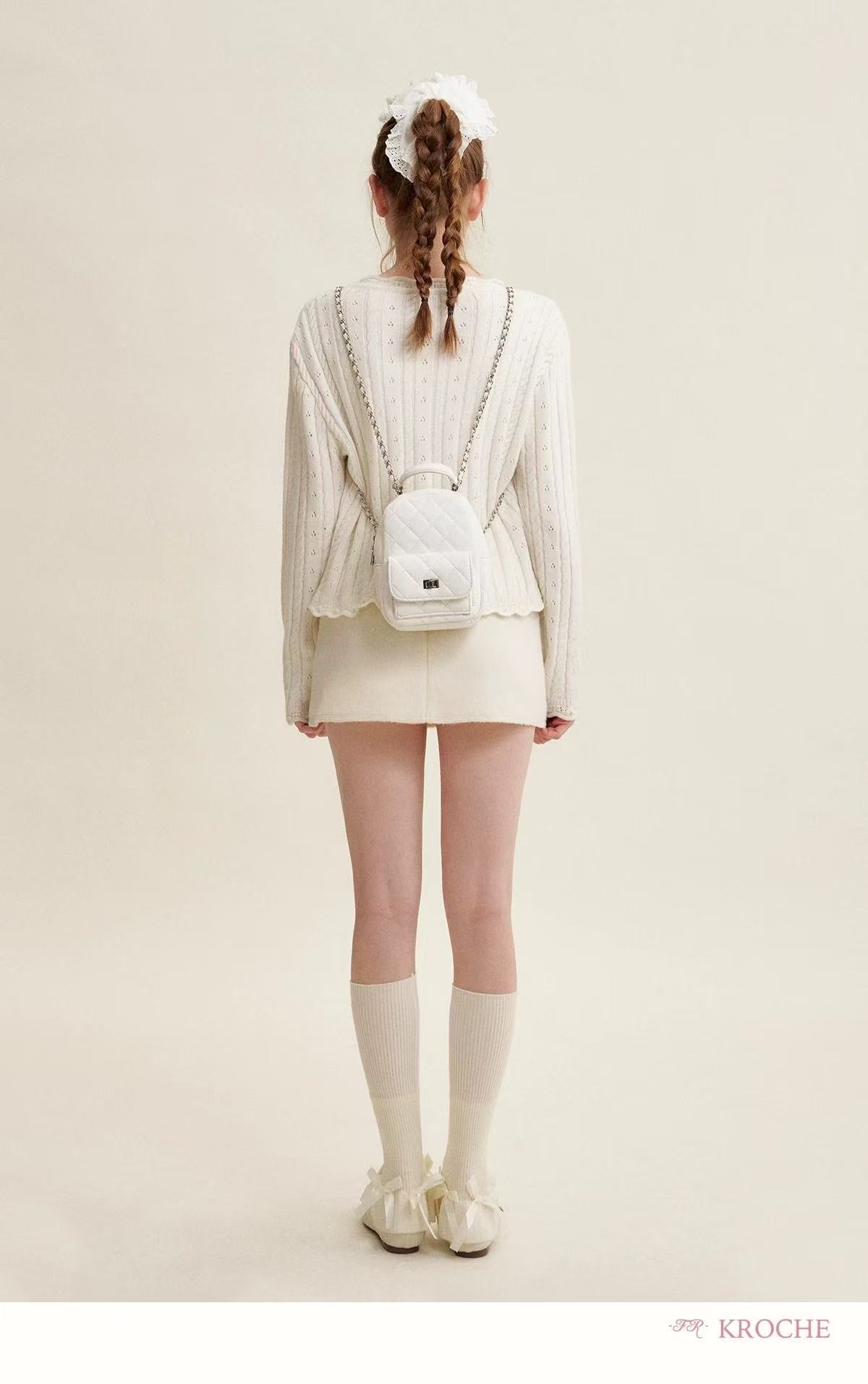 Kroche Hollow out knit cardigan