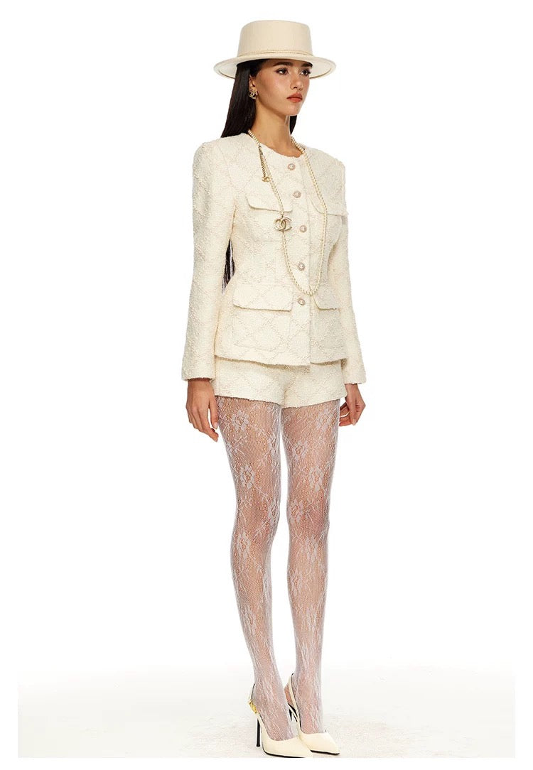 FINDYAWINGS Cream Tweed Set(SEPERATE)