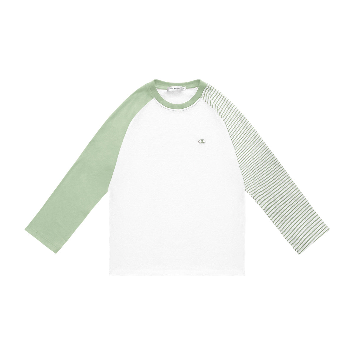 AsGony ASG25271 Striped contrasting sunscreen cover shirt