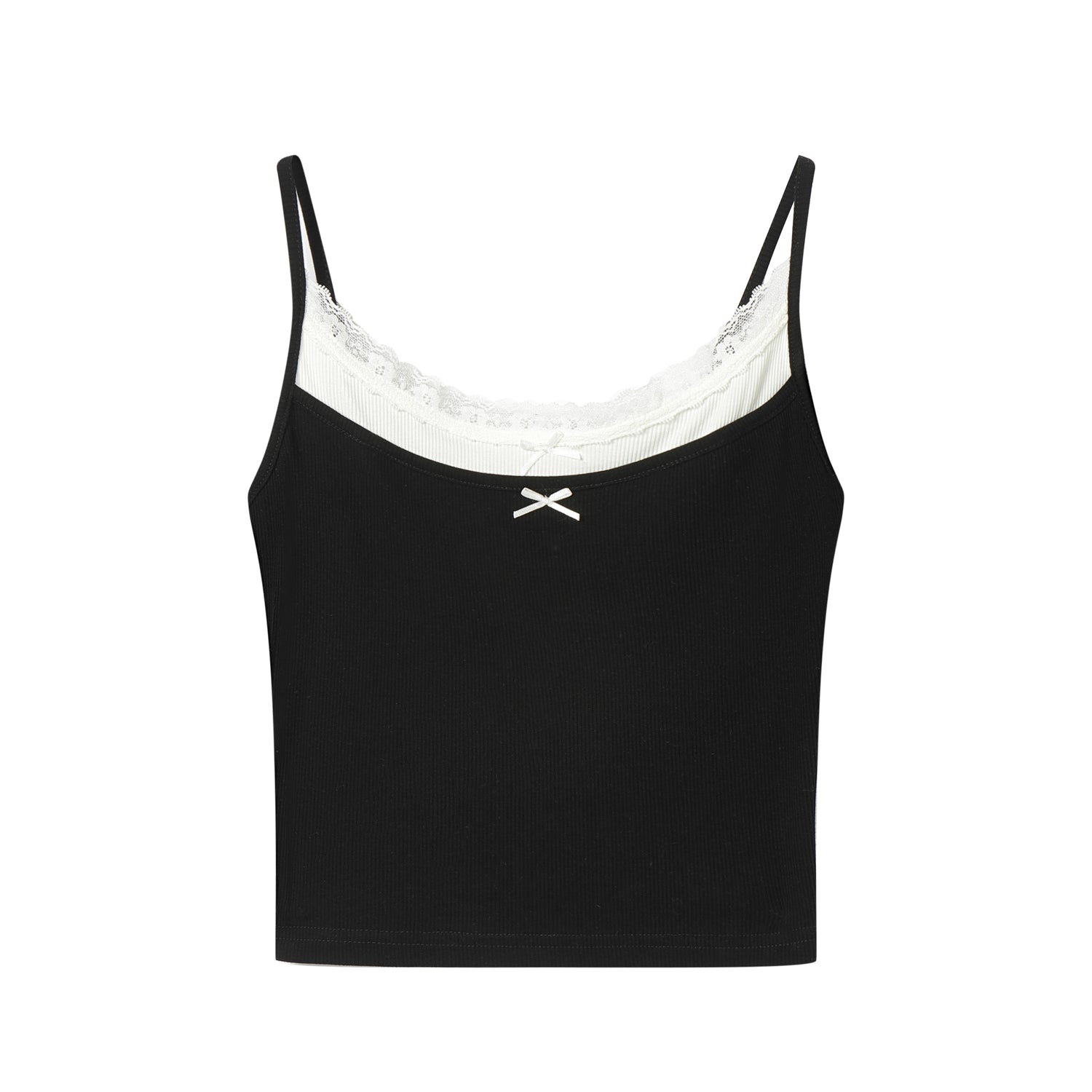 AsGony ASG24719 Fake two piece bow tie camisole