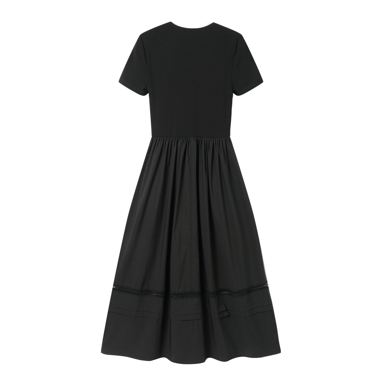 AsGony ASG25055U Splicing lace bow dress