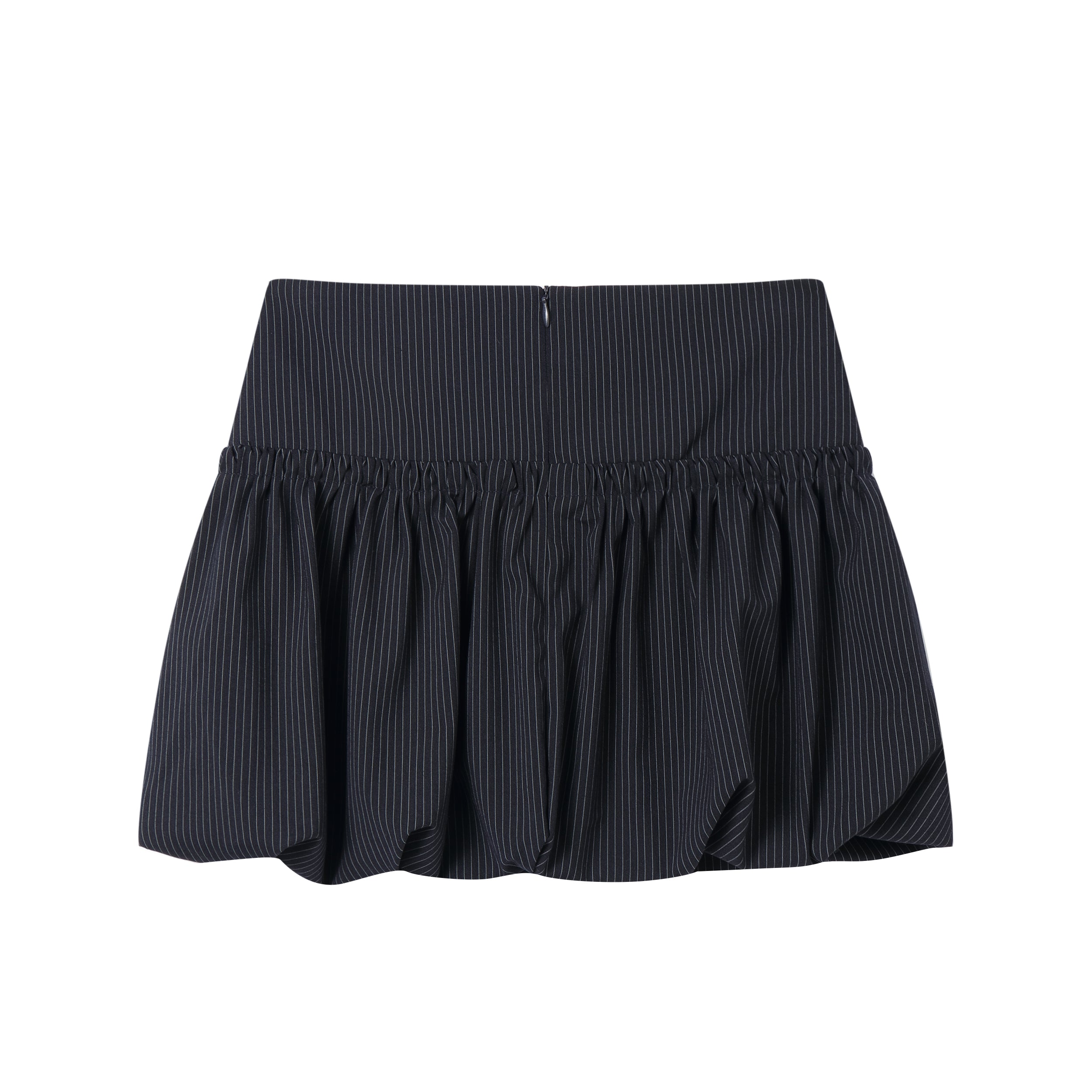 AsGony ASG25076 Contrasting drawstring striped skirt