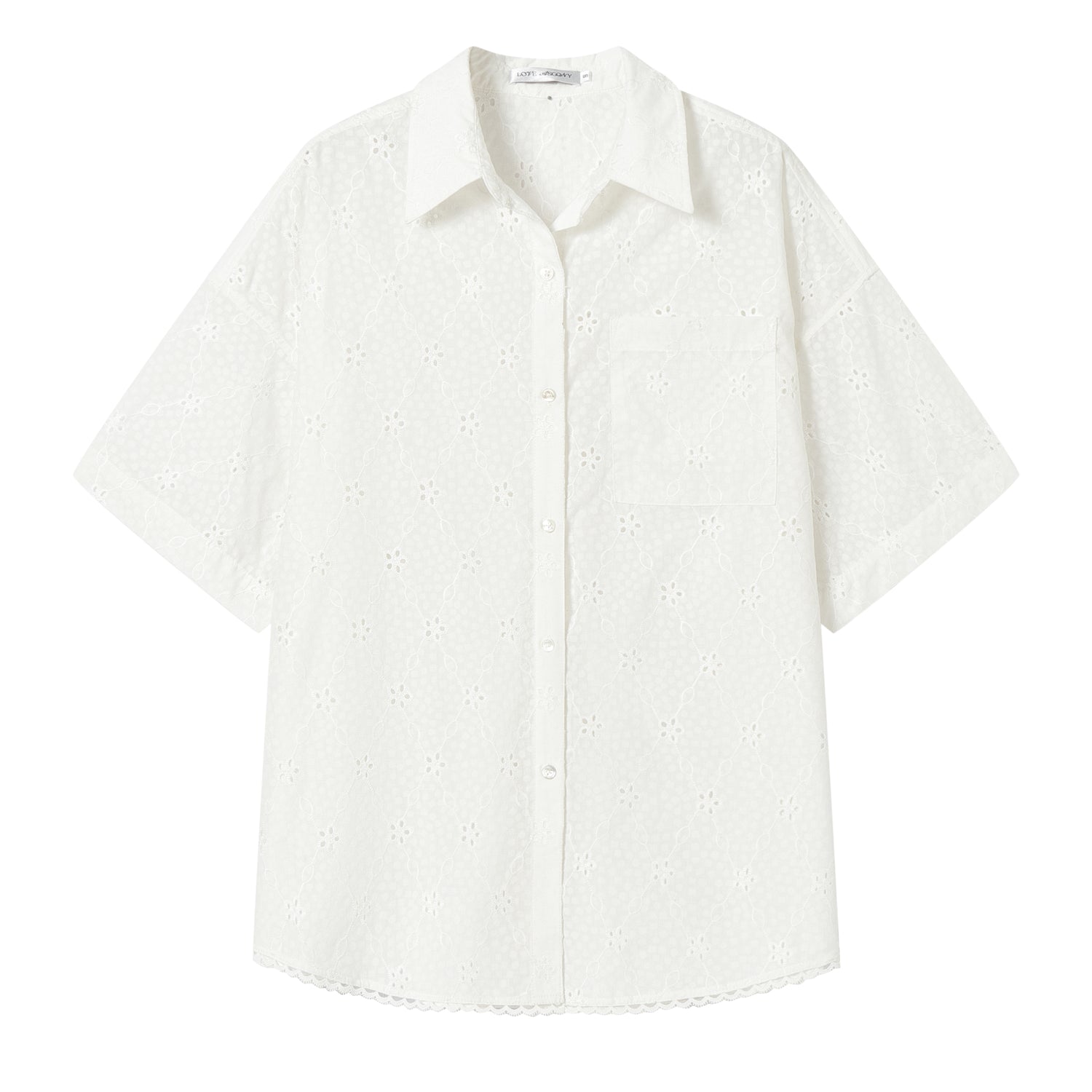 AsGony ASG25114&ASG25115 Cotton loose short sleeved shirt + shorts set (seperate)