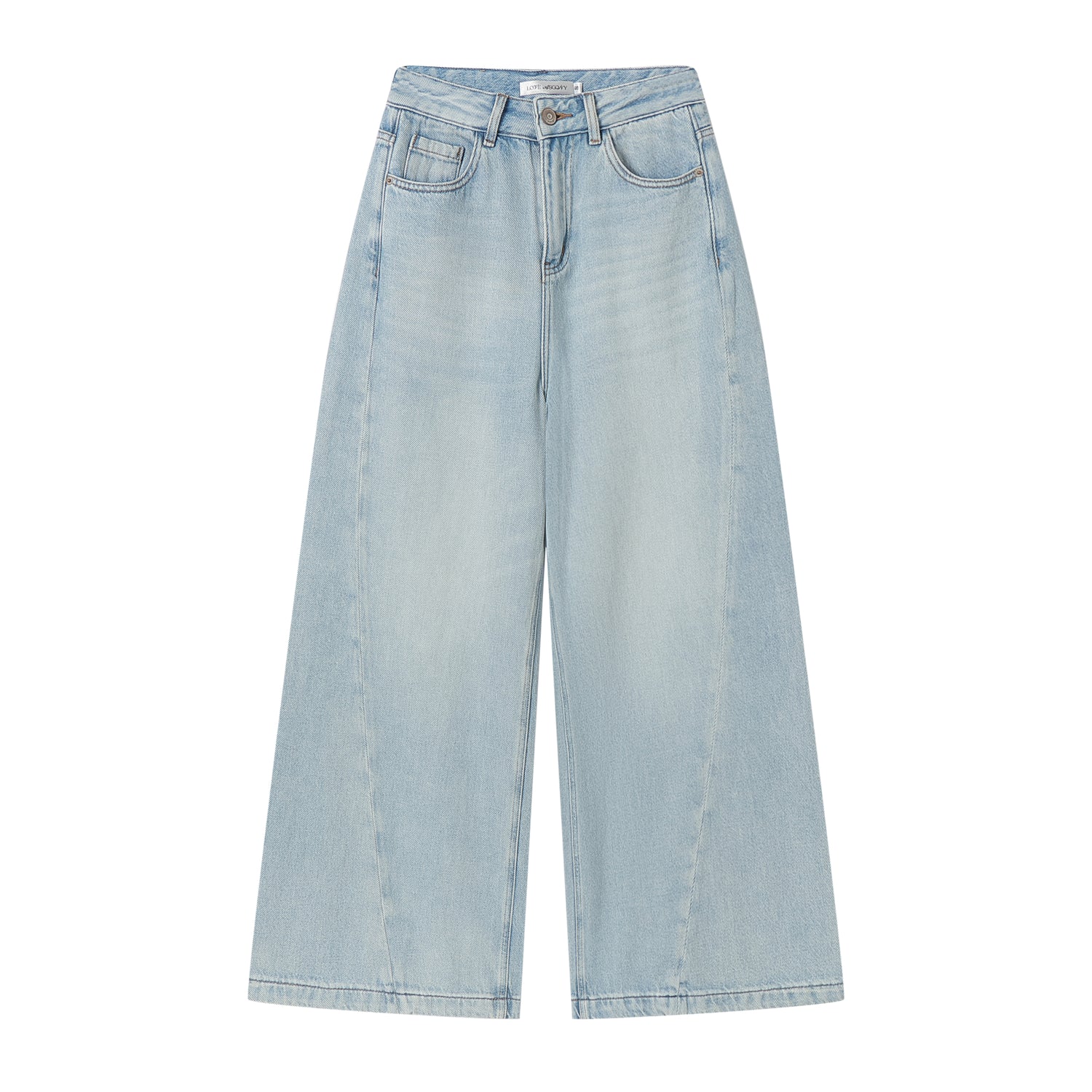 AsGony ASG25145 Casual wide leg jeans