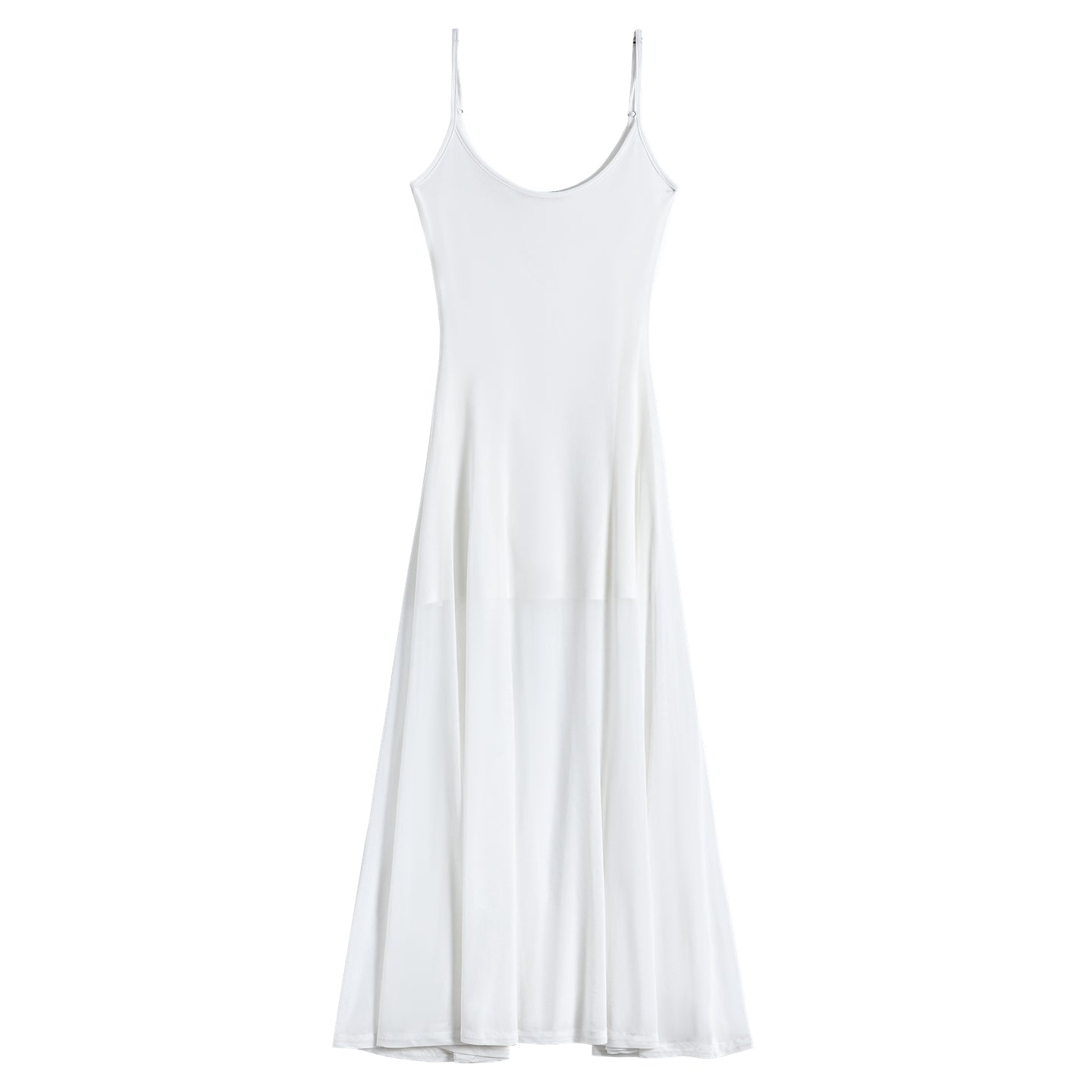 AsGony ASG25218 Vertical mesh camisole dress