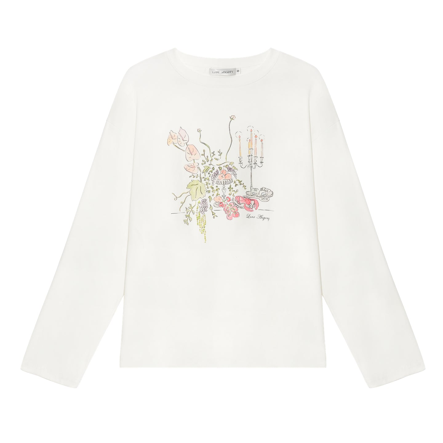 AsGony ASG25302 Flower printed top (2color)