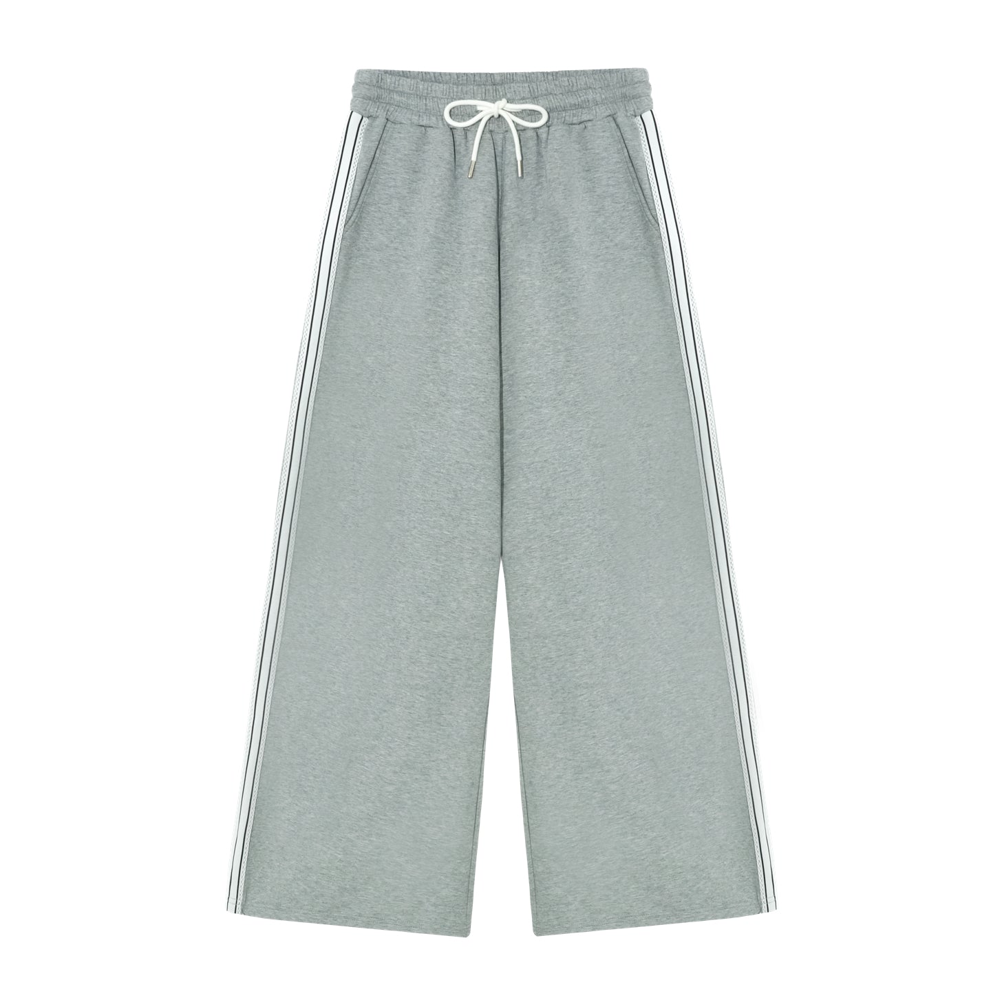AsGony ASG25305&ASG25306 Color blocking off shoulder hoodie + sweatpants