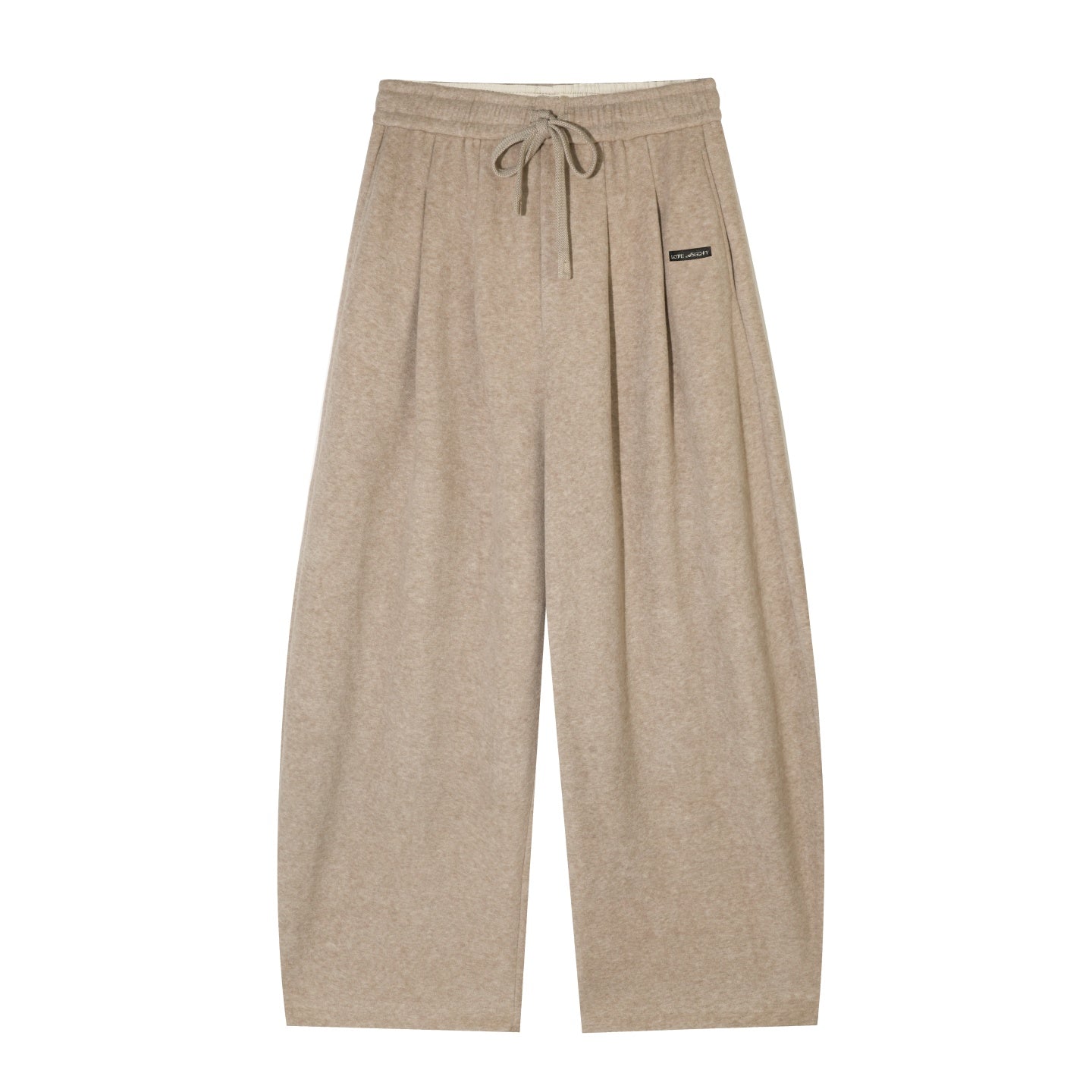 AsGony ASG25554 Fluffy curved knife casual glutinous rice pants