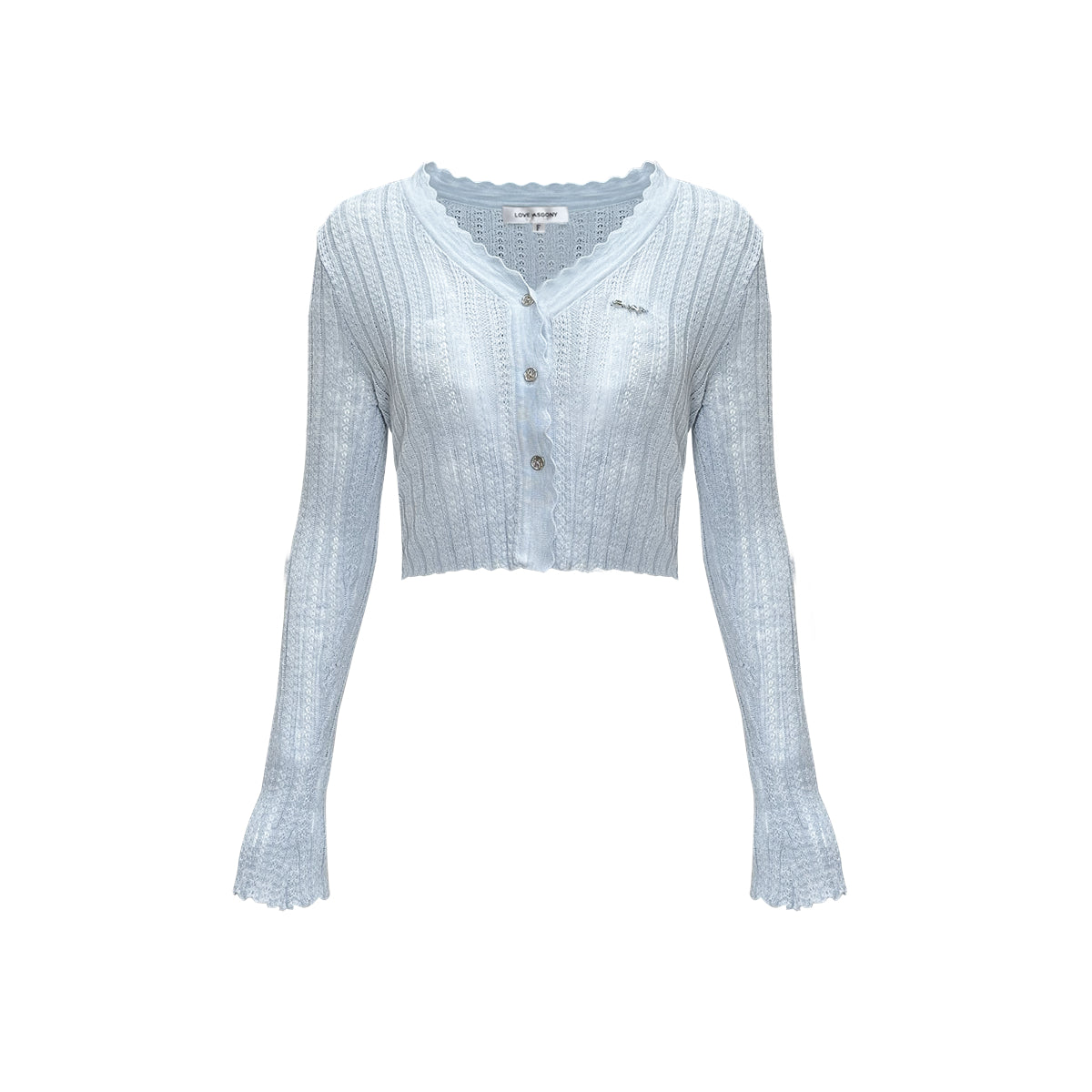 AsGony ASG25179 Lace sunscreen knitted cardigan (3color)