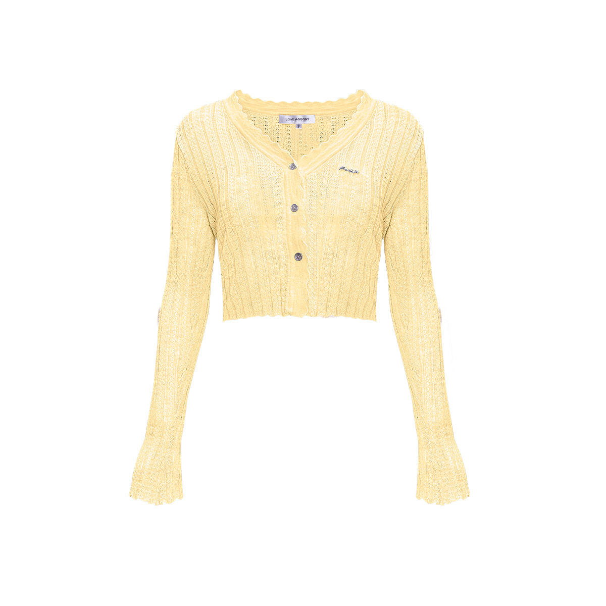 AsGony ASG25179 Lace sunscreen knitted cardigan (3color)