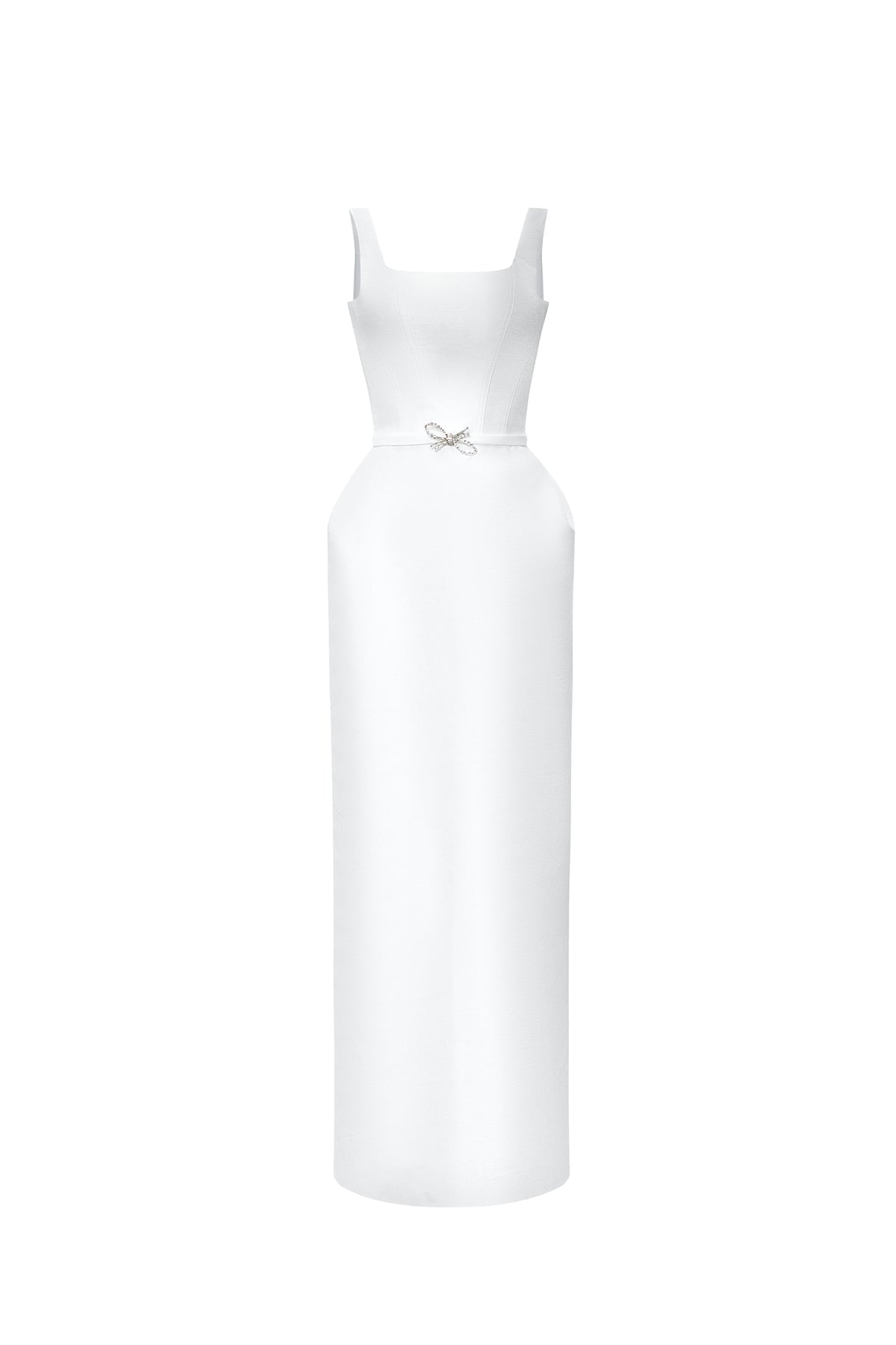 Calista MARCELE Square-neck Maxi Dress with Cape