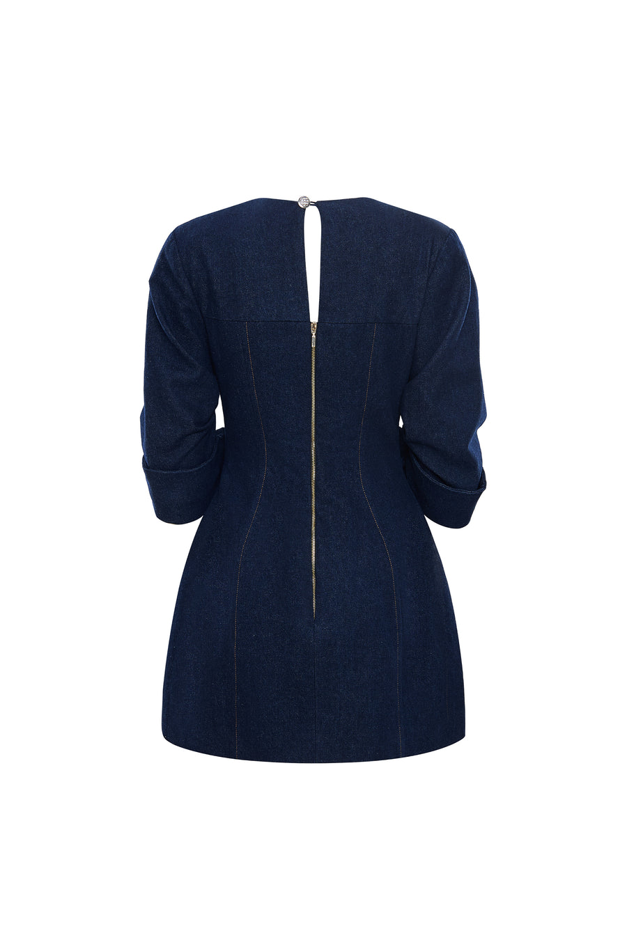 Calista EVANDRA Double-breasted Denim Mini Dress