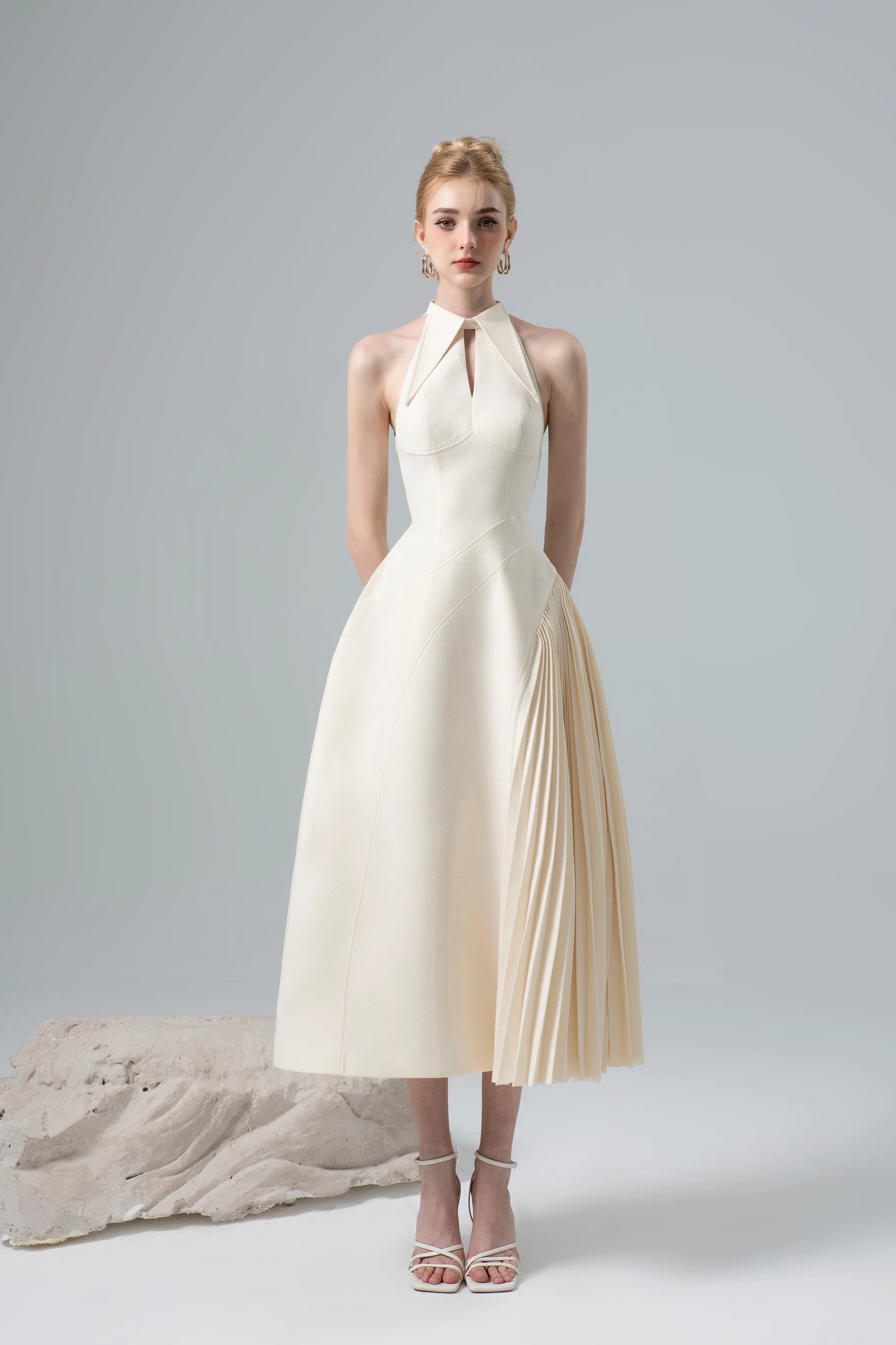 CICI Sale Charlene Halterneck Midi Dress