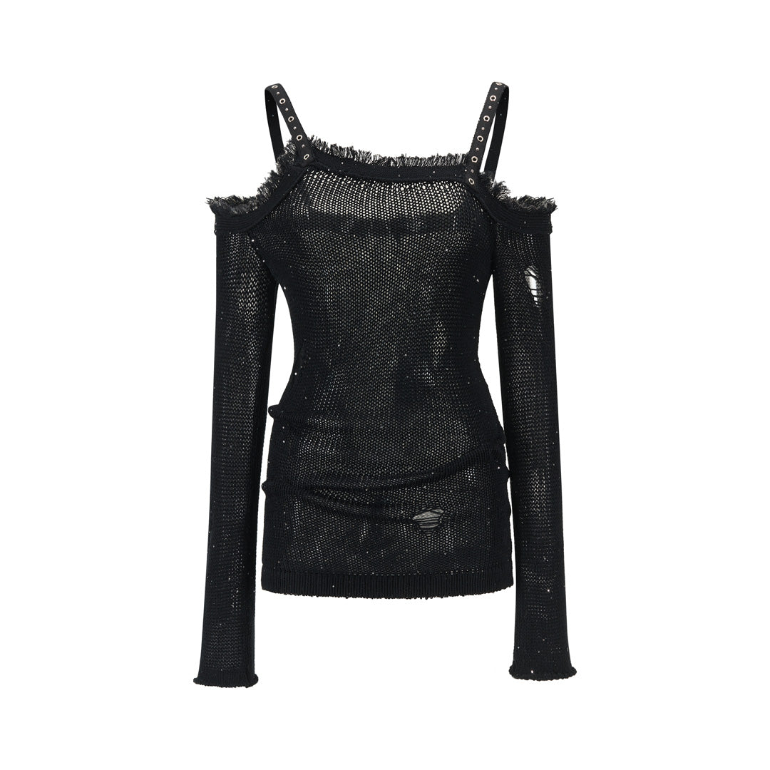 VIA PITTI VIAAK947 Woolen fabric camisole top