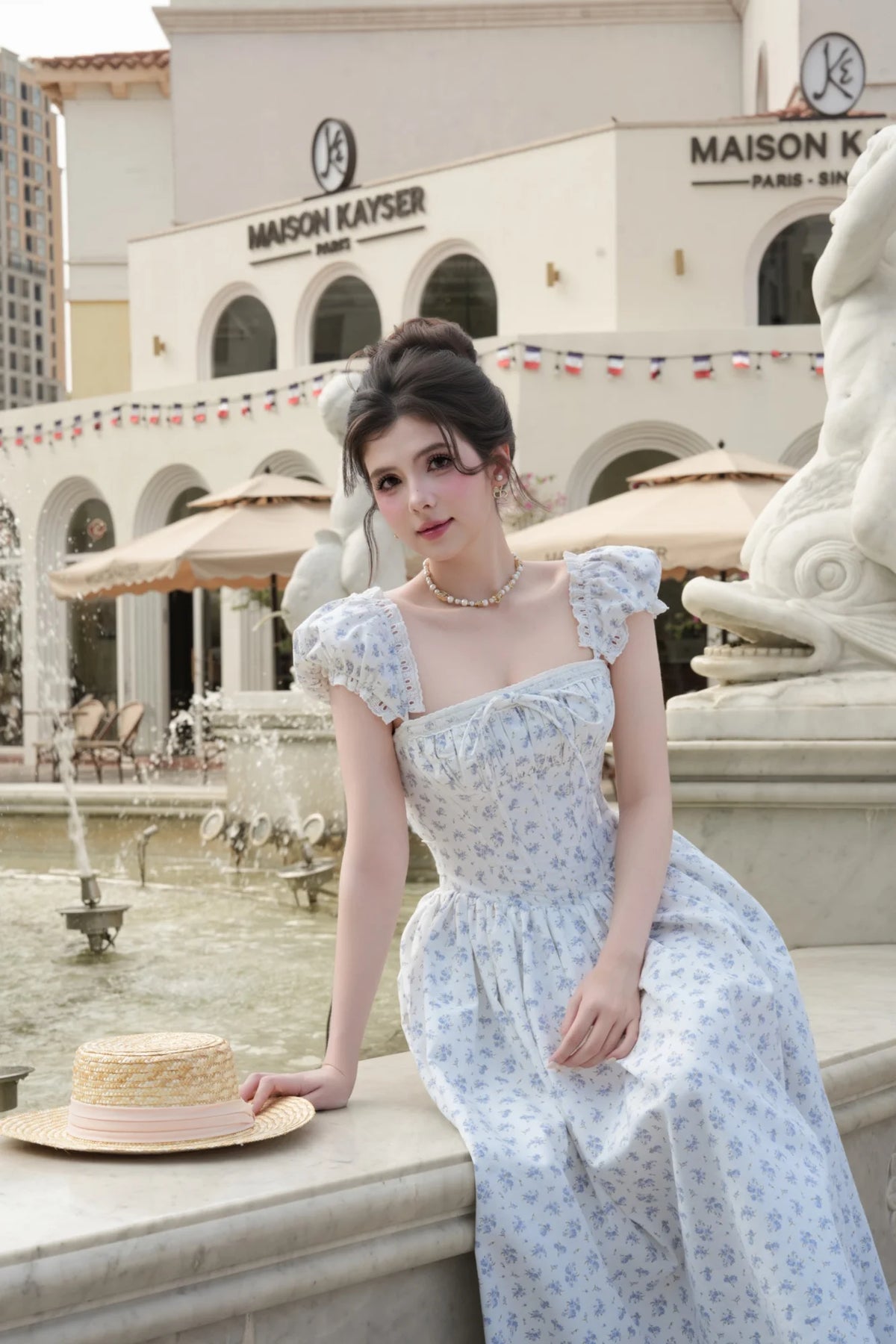 BEL ANGE SERAPHINE PETAL DRESS