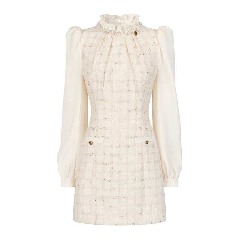 OShea Puff sleeve pearl dress